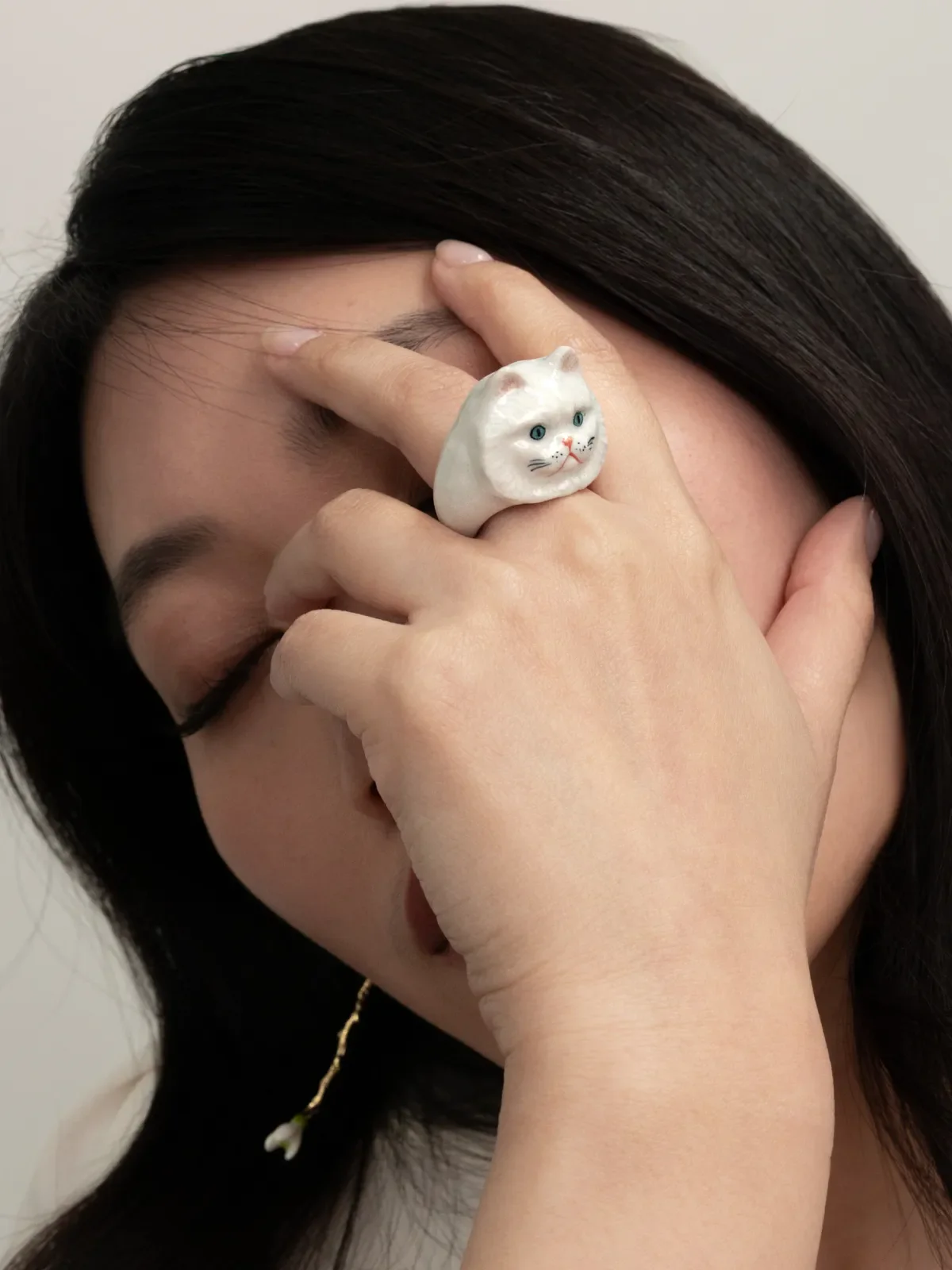 Bague chat persan - Image 3