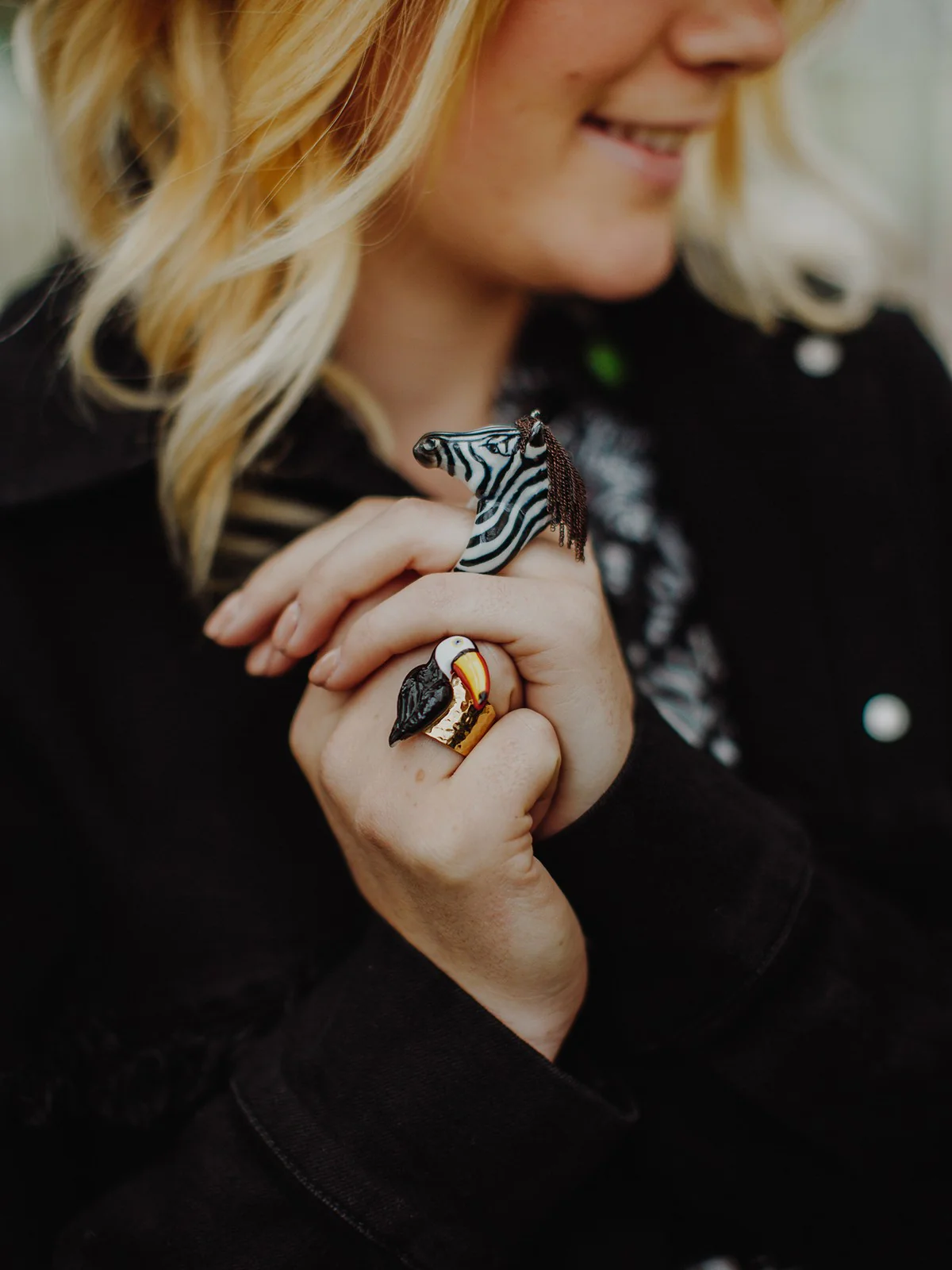 Bague zèbre avec crinière - Image 3