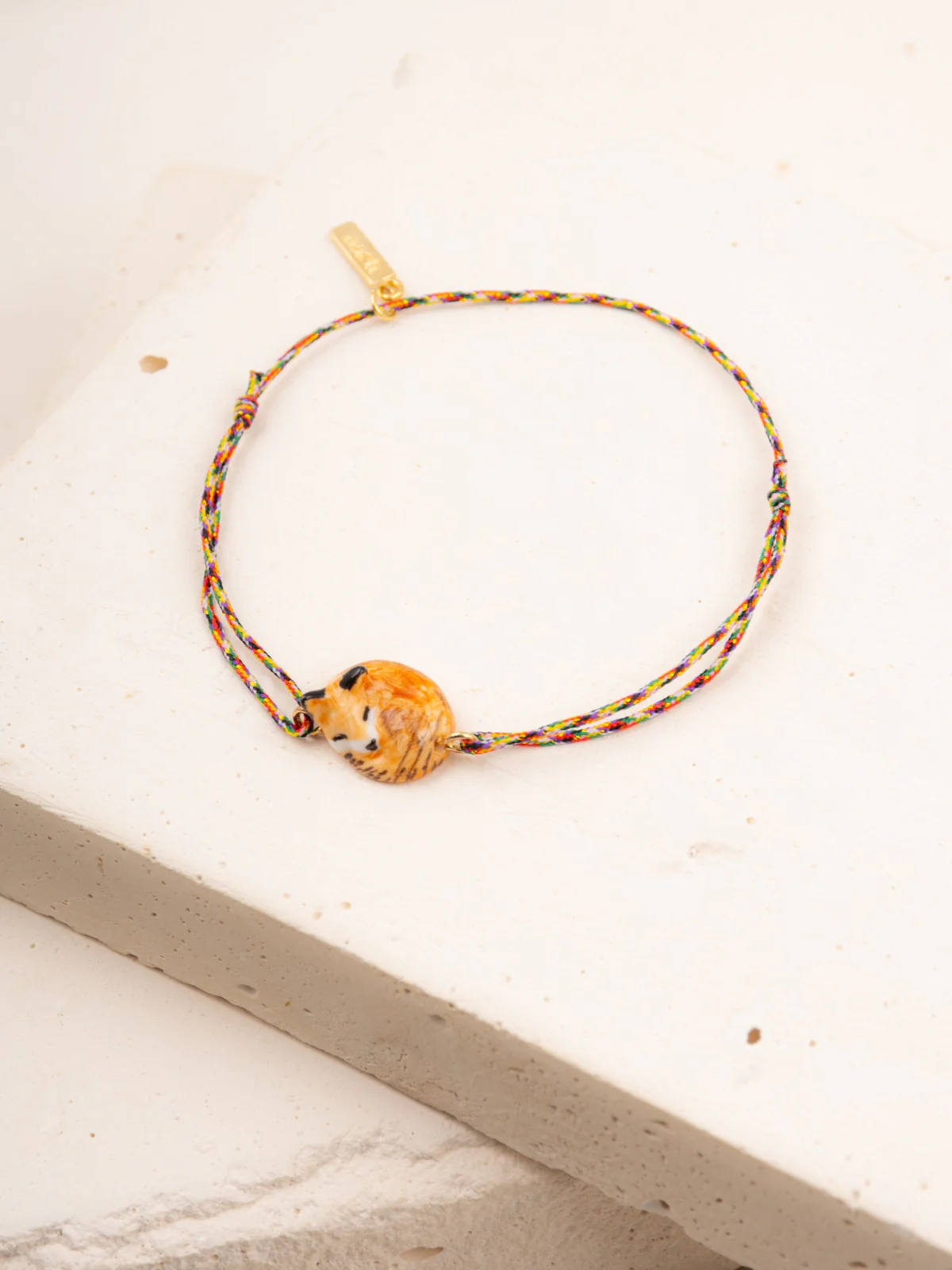 Bracelet cordon multicolore renard - Image 3