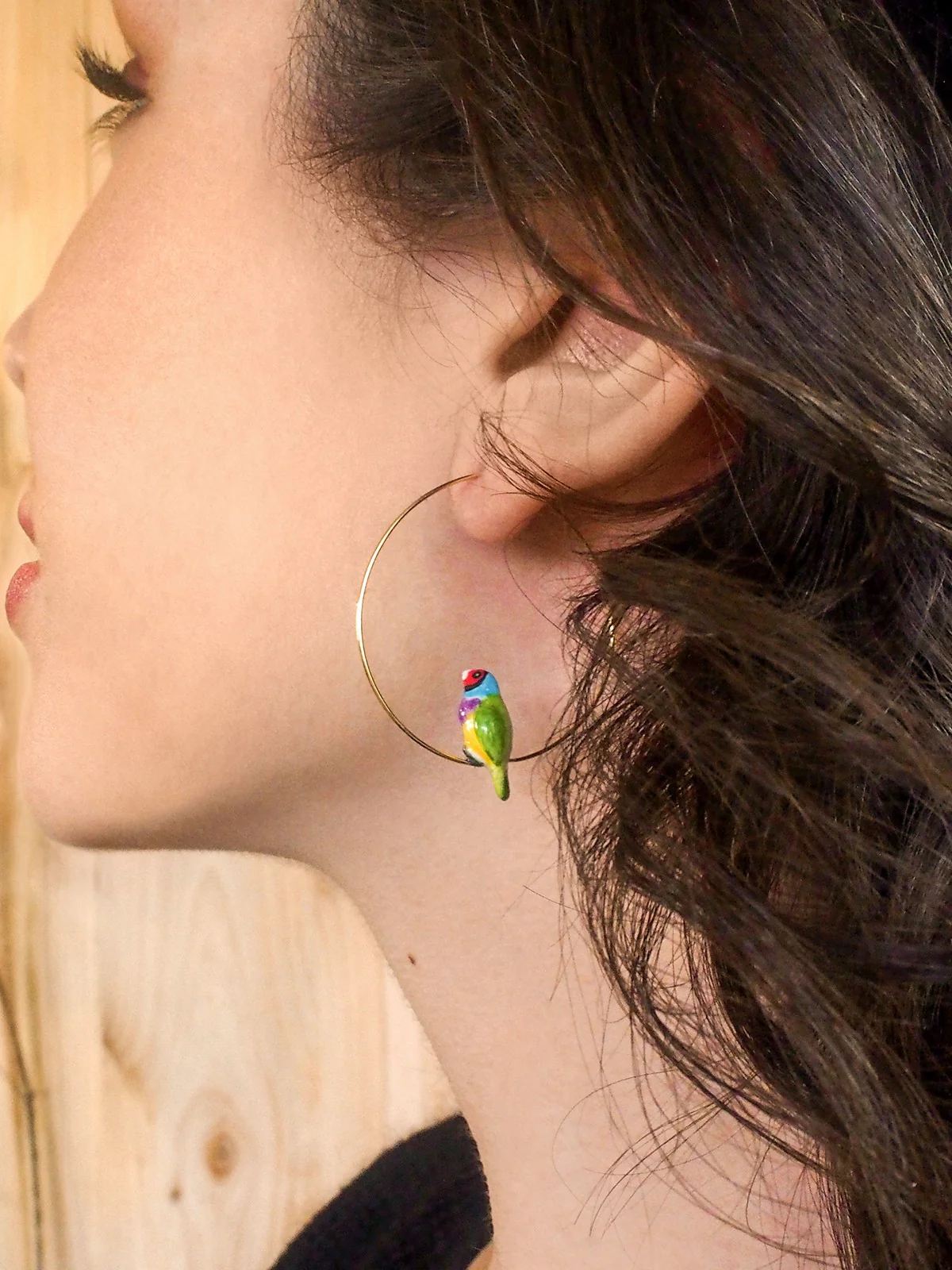 Moyennes créoles diamant de gould - Image 2