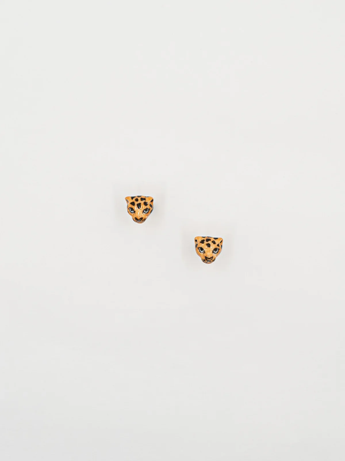 Boucles d'oreilles puces - Léopard