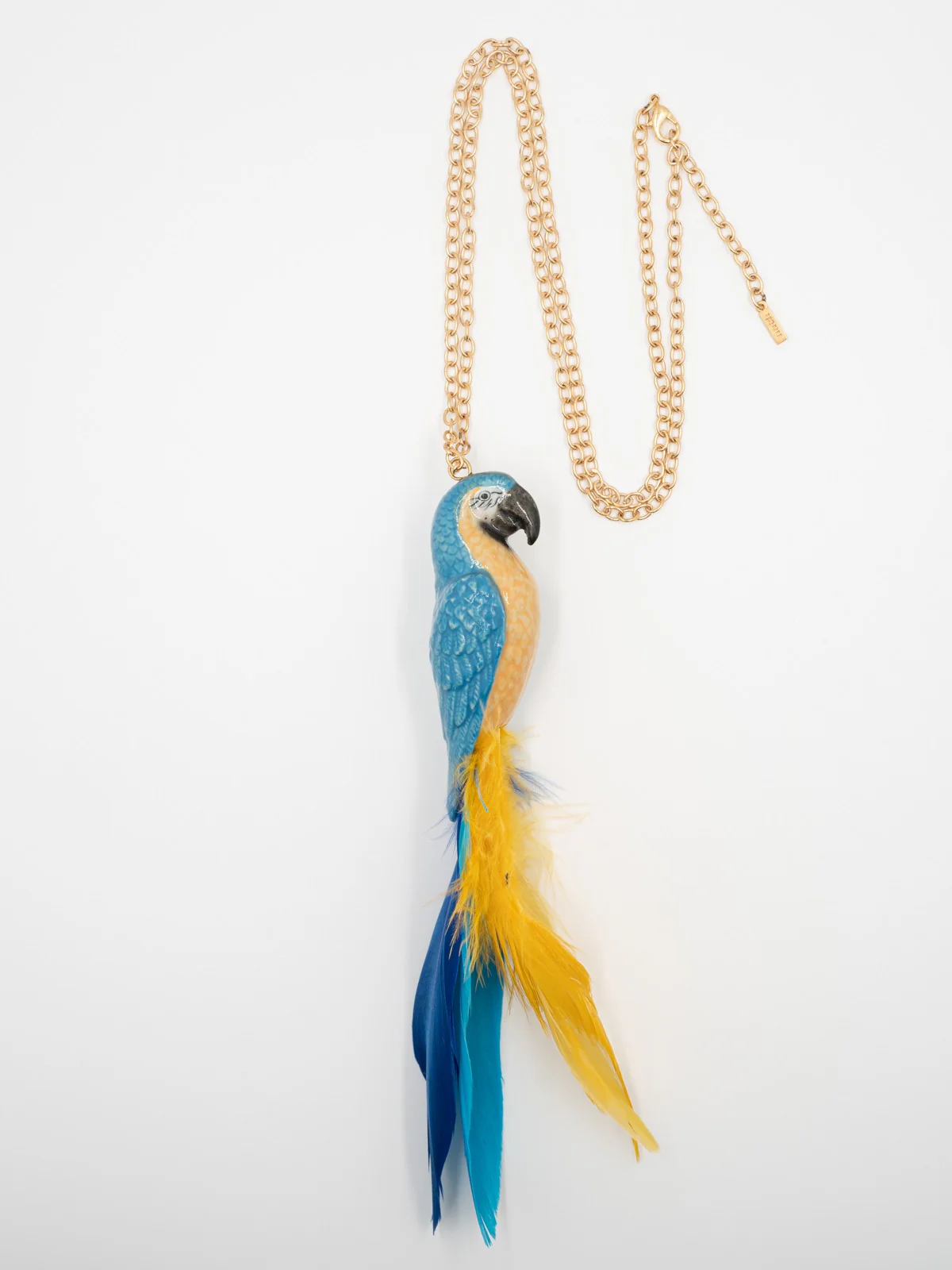 Collier perroquet bleu - Image 3