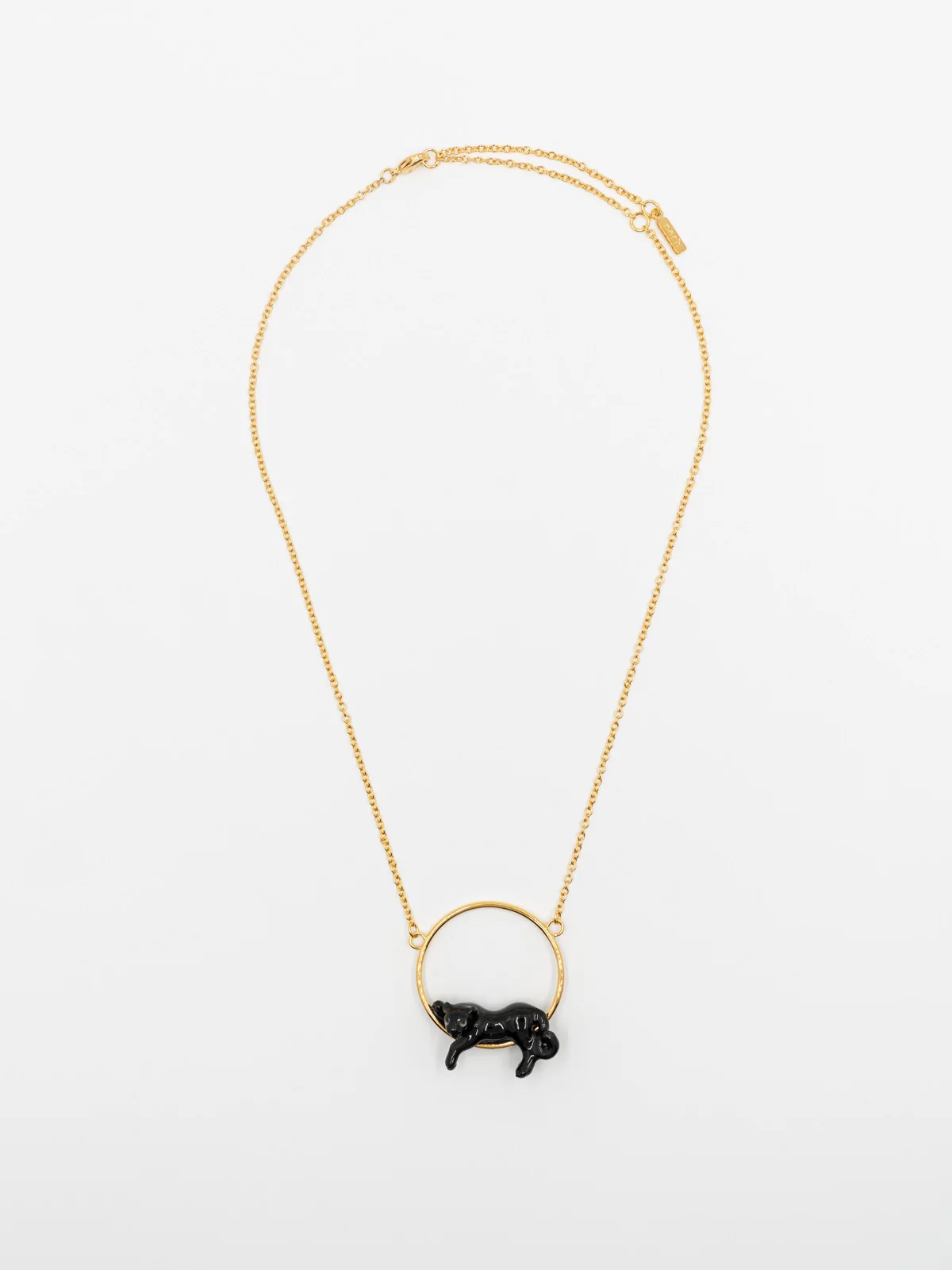Collier rond panthère noire - Image 5