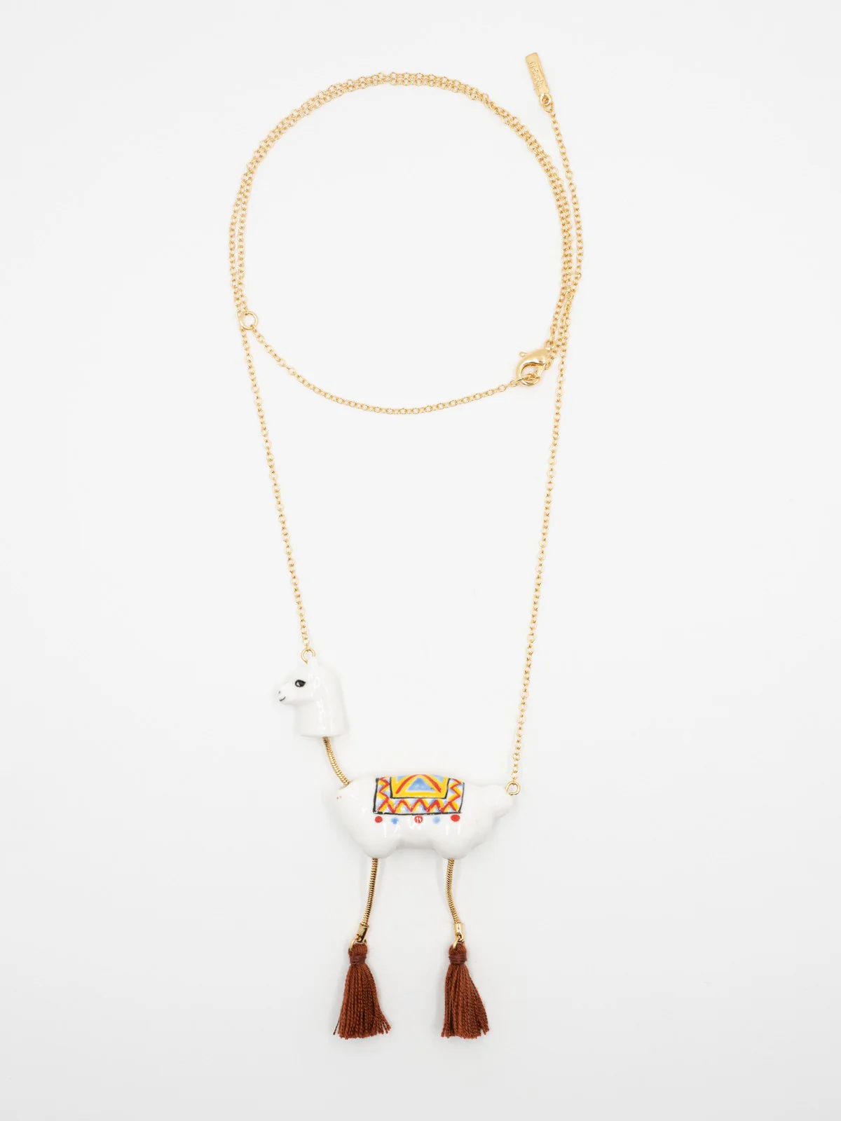 Collier lama avec pompons - Image 3
