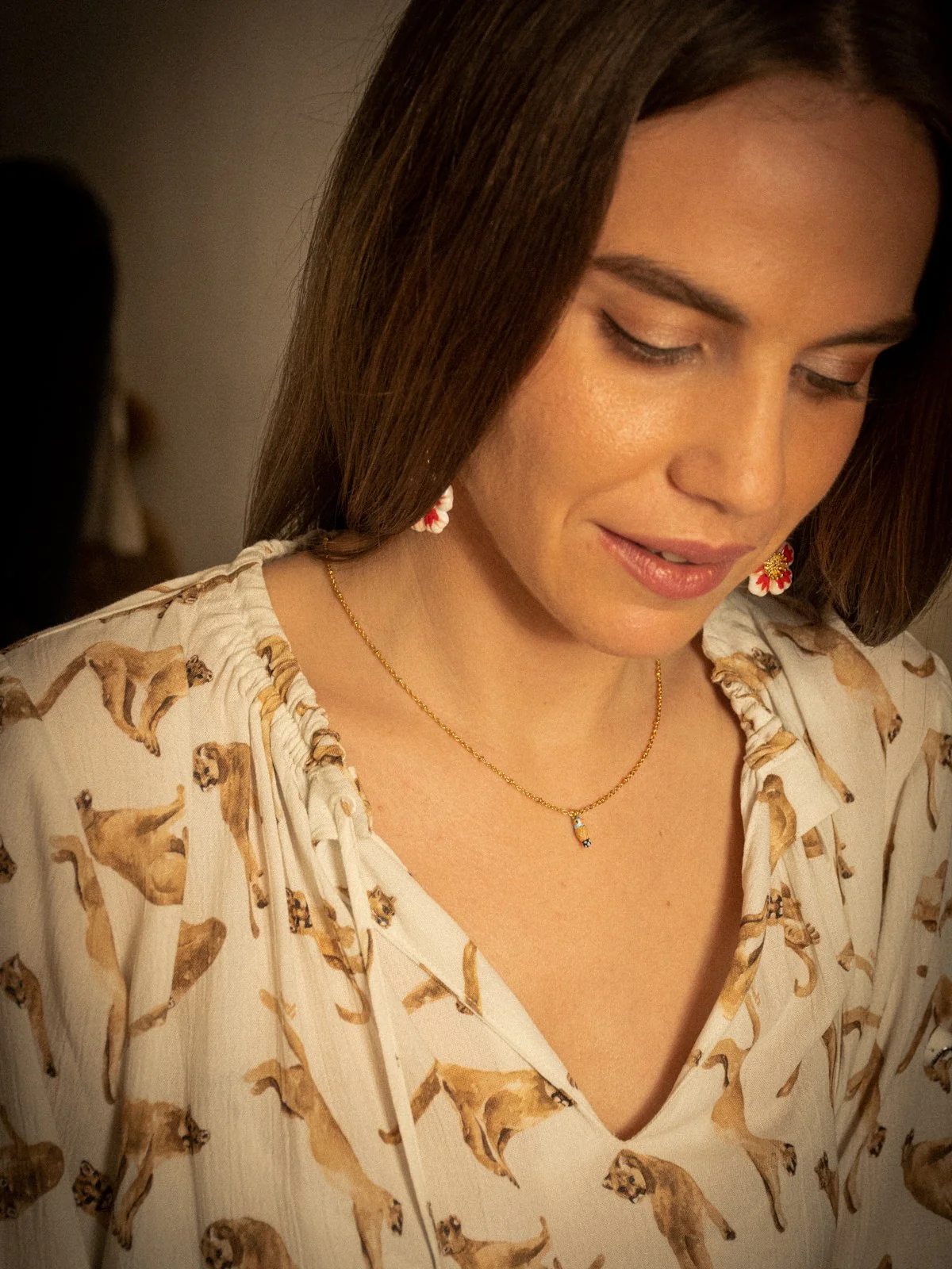 Collier oiseau bleu - Image 2