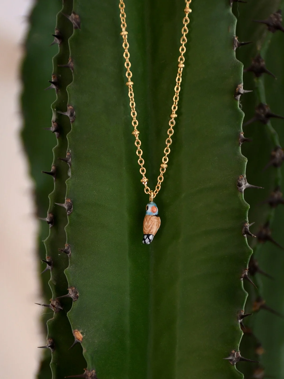 Collier oiseau bleu - Image 3
