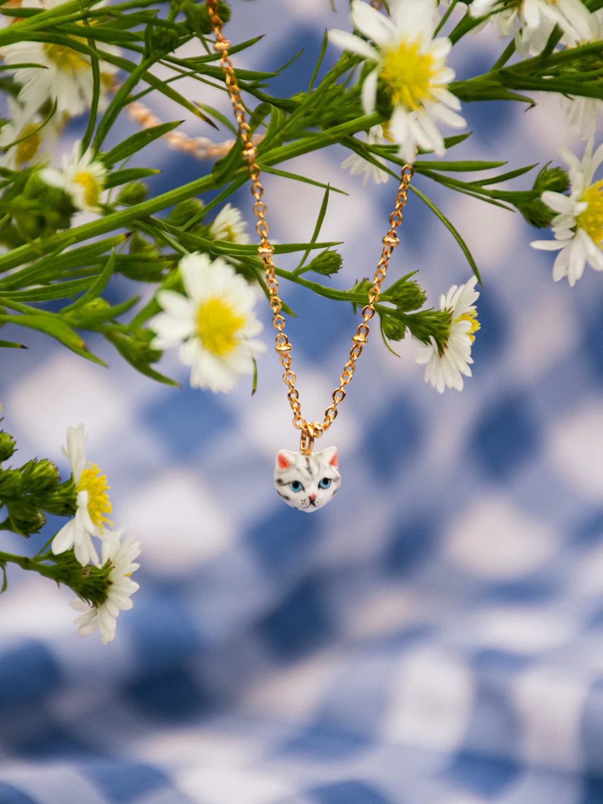 Collier tête de chat tabby - Image 3