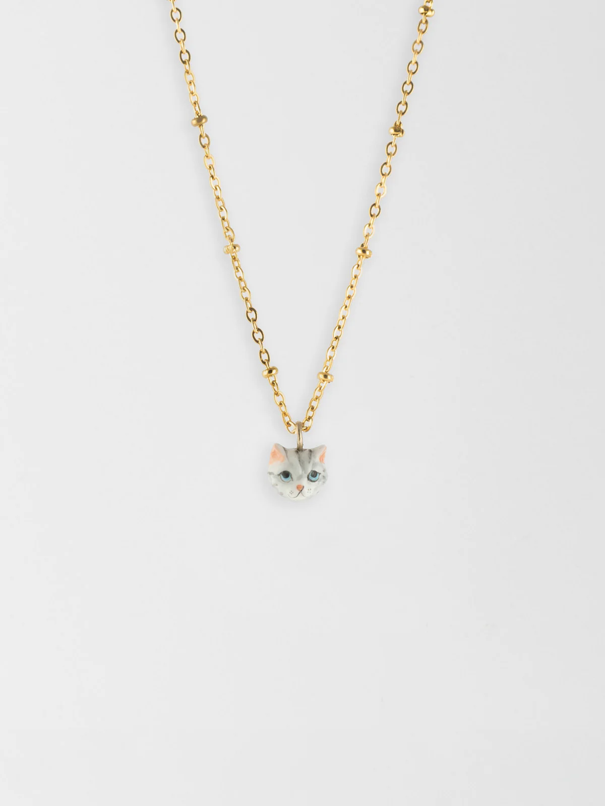 Collier tête de chat tabby - Image 5