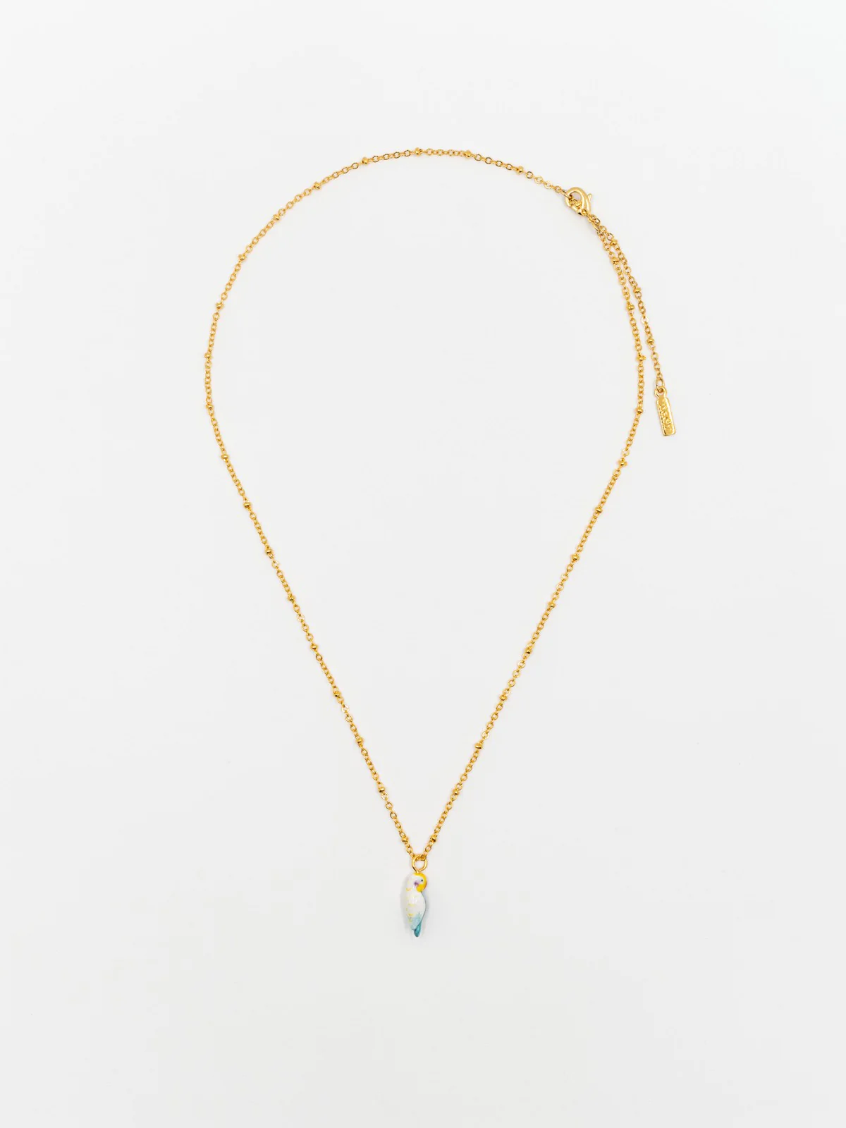 Collier perruche bleue - Image 4