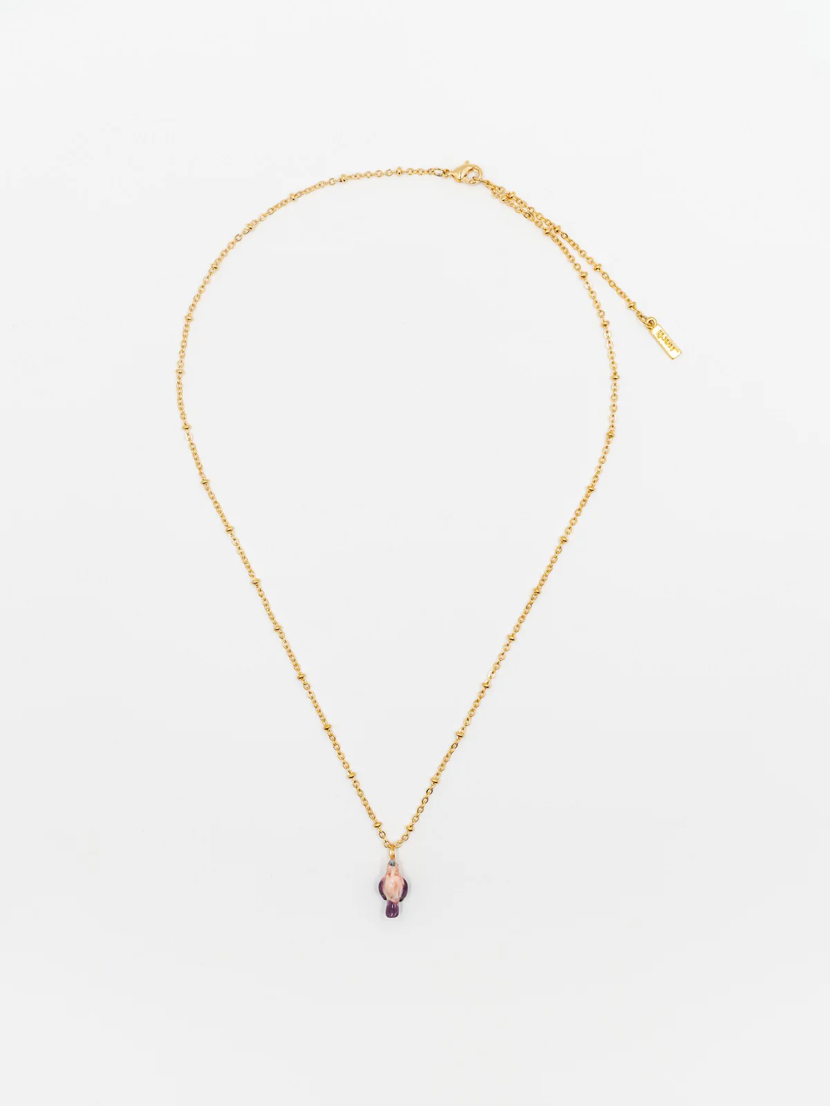 Collier perroquet violet - Image 3