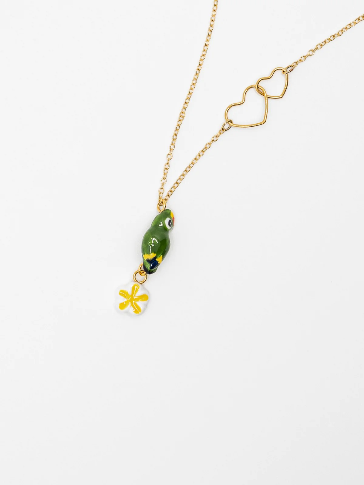 Collier perroquet vert - Image 3