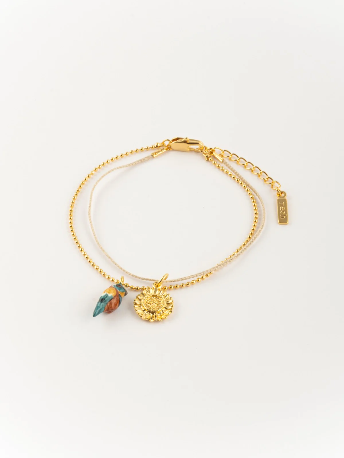 Bracelet double guêpier & tournesol - Image 2