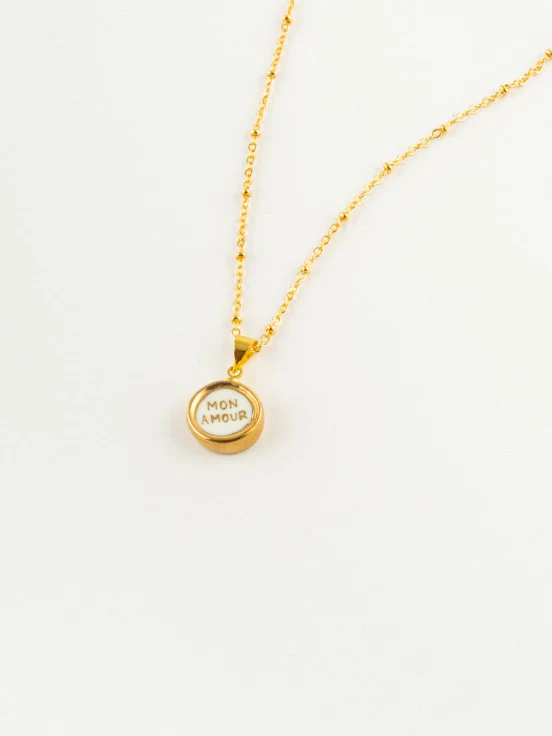 Collier "mon amour" - Des mots d'amour