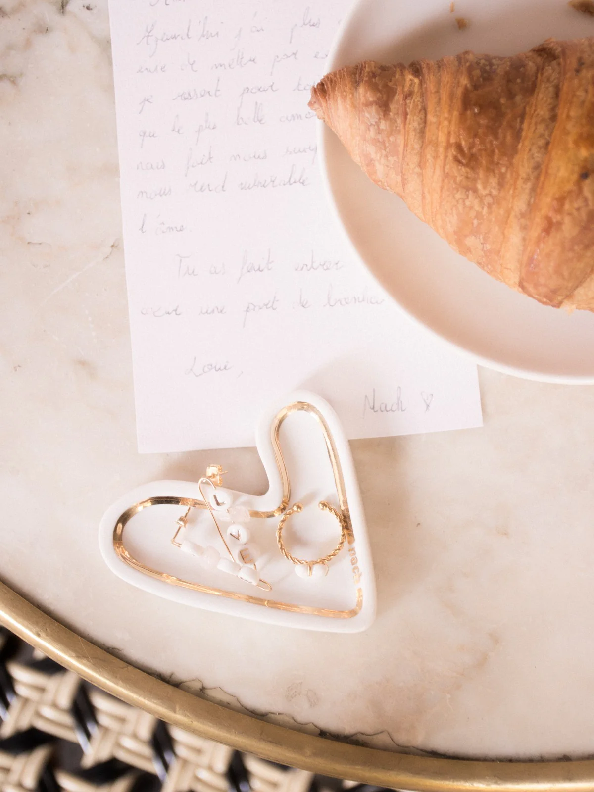 Bague torsadée ajustable cœur - Des mots d'amour - Image 5