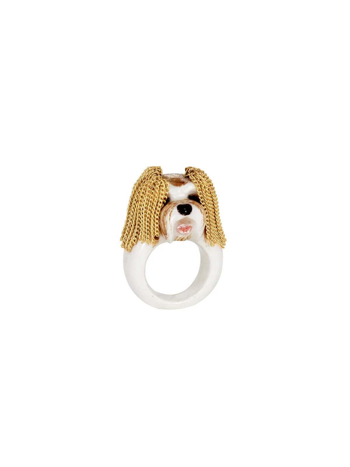 Bague chien nizinny avec cheveux - Image 3