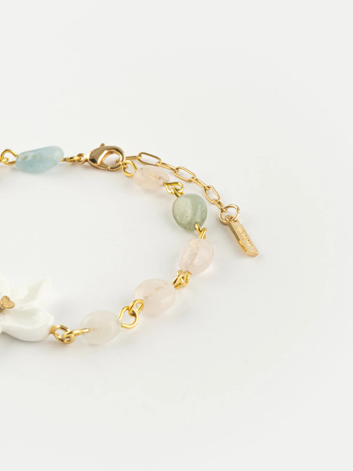 Bracelet jasmin et perles de morganite naturelle - Jasmin et moi - Image 5