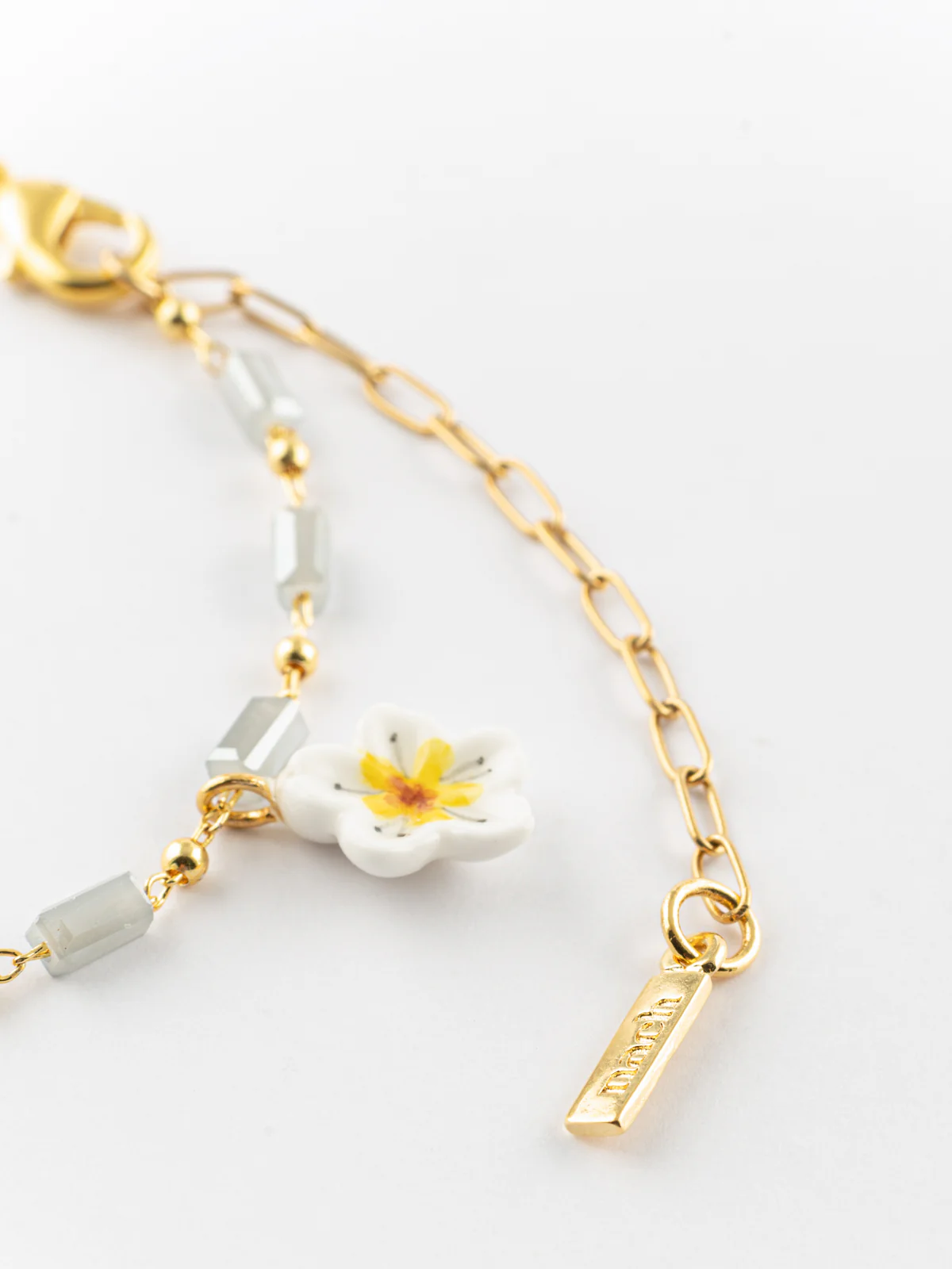 Bracelet fleur de poirier et chaton tabby - Image 5