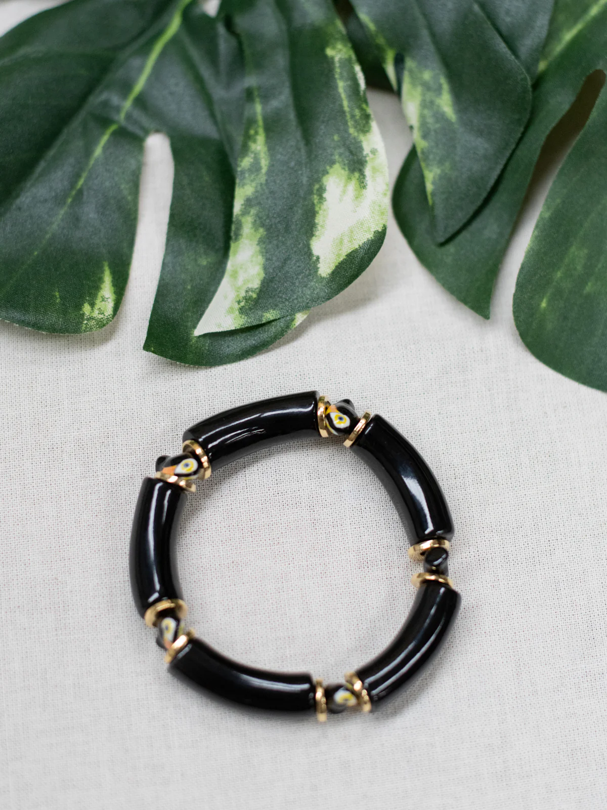 Bracelet perles noires toucan - Image 4