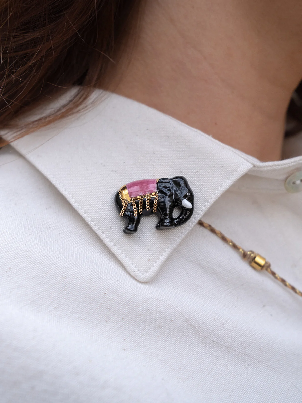 Pin's éléphant d'Asie - Image 2