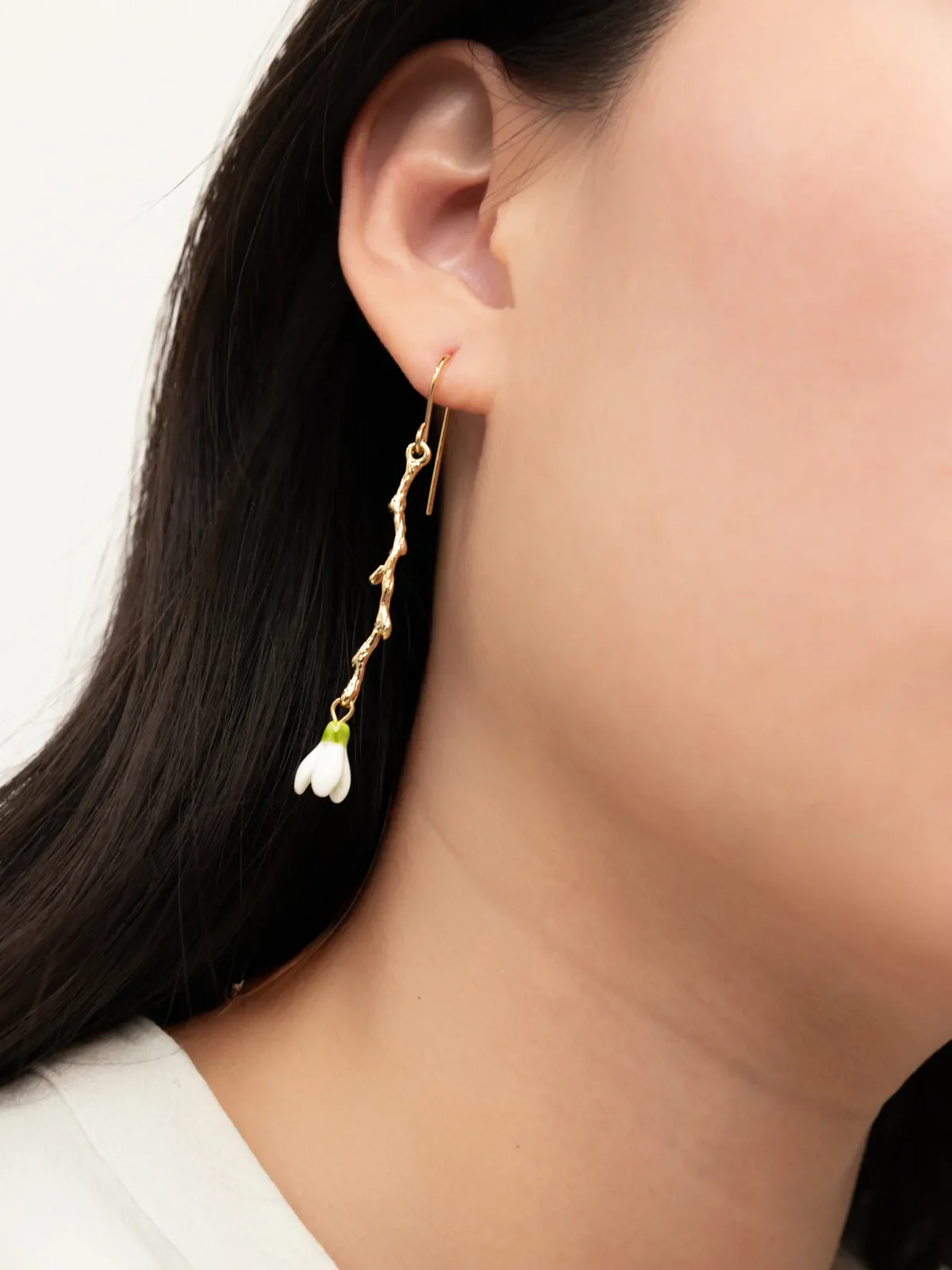 Boucles d'oreilles perce-neige - Etincelle - Image 2