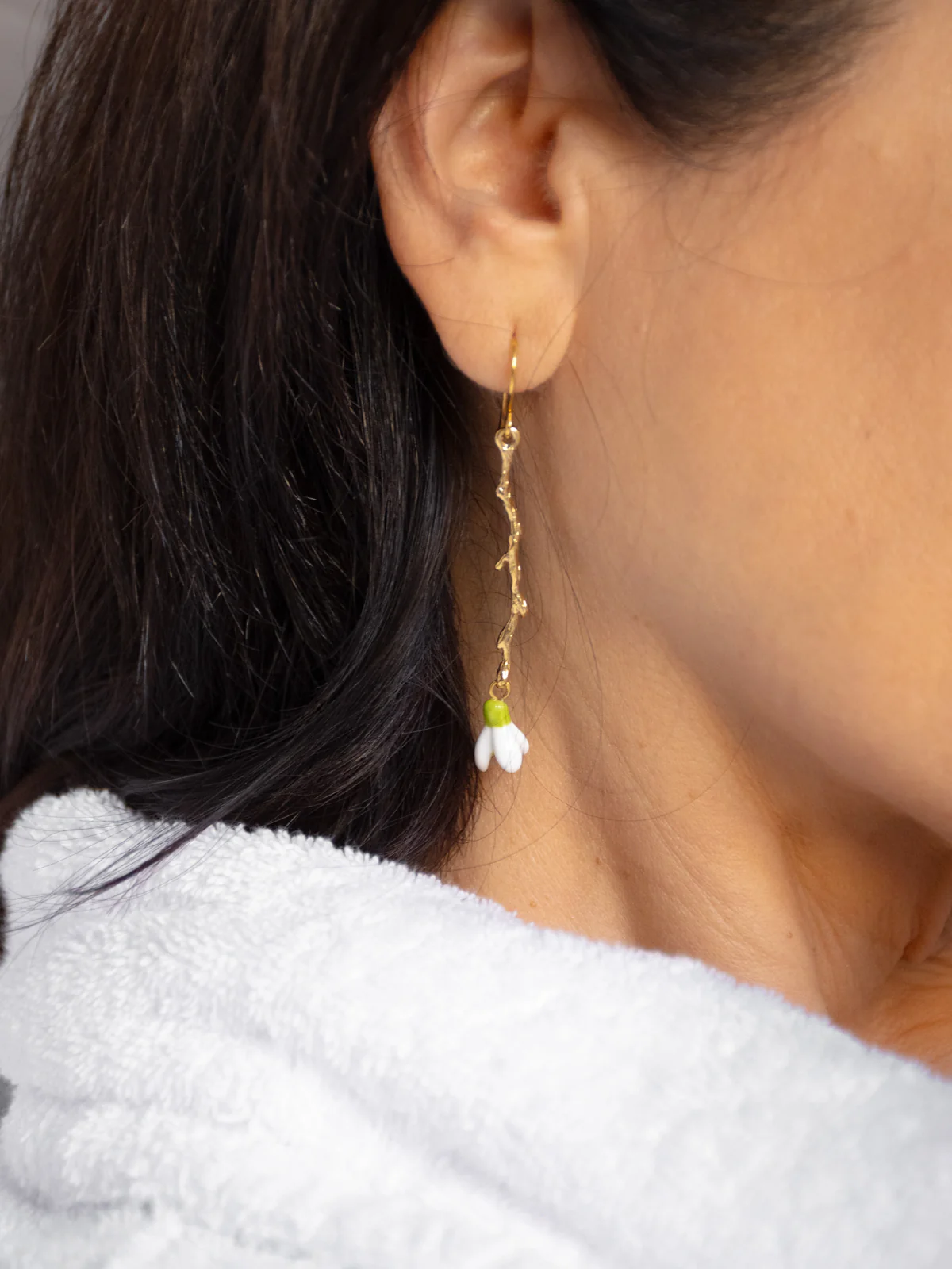Boucles d'oreilles perce-neige - Etincelle - Image 5