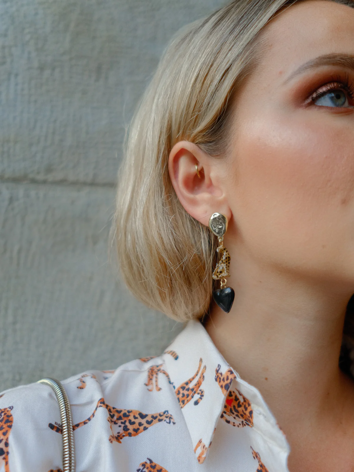 Boucles d'oreilles guépard - Premier amour - Image 3