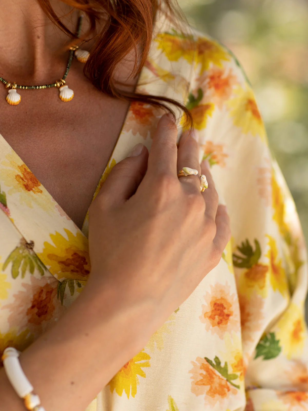 Bague FaceToFace perruche blanche - Image 2