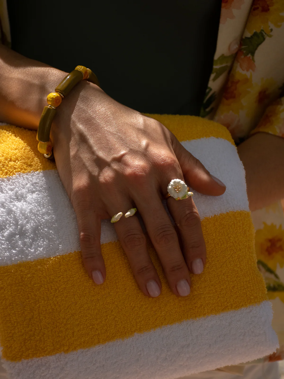 Bague FaceToFace perruche blanche - Image 3