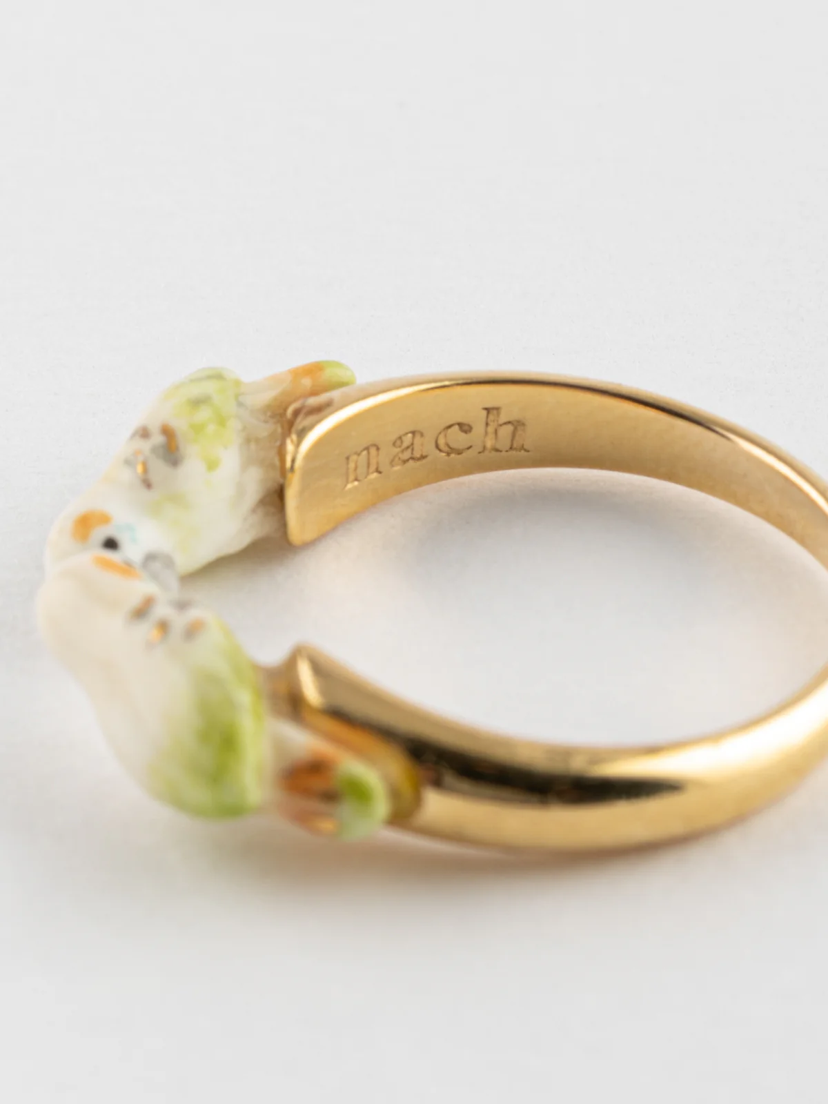 Bague FaceToFace perruche blanche - Image 6