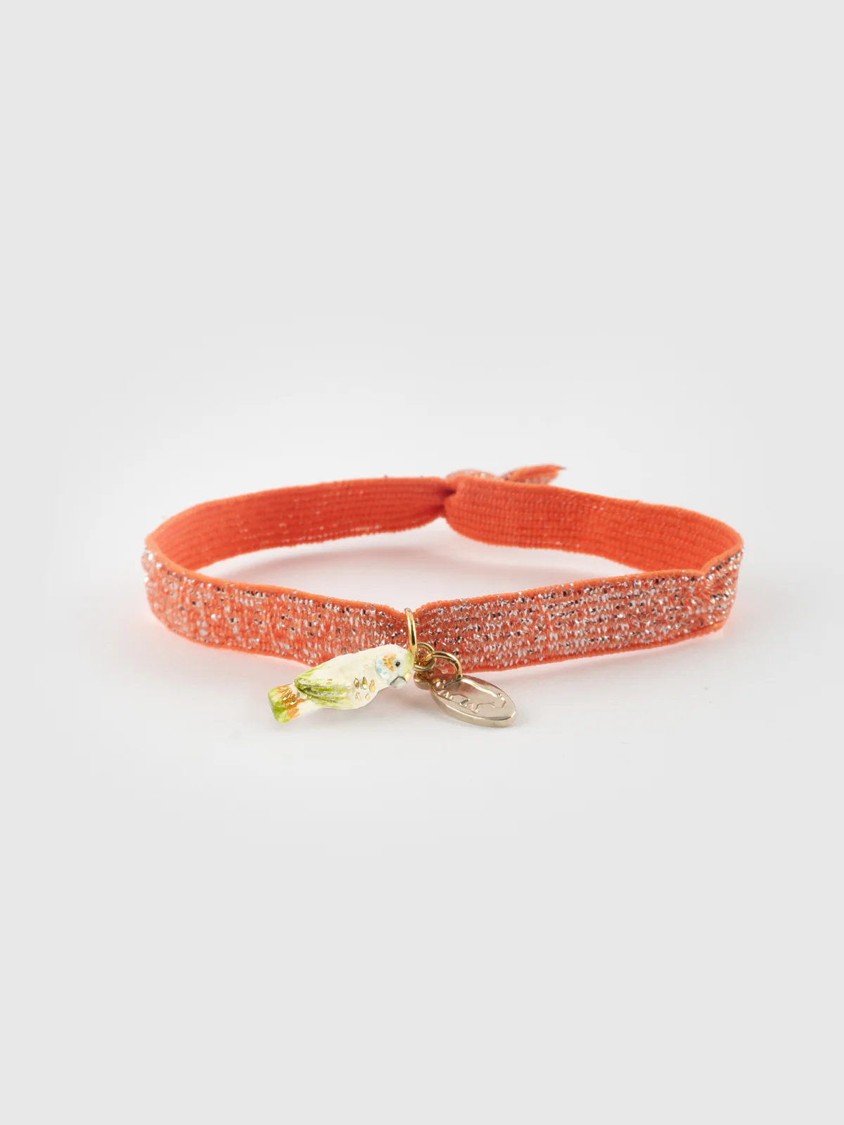 Bracelet twistband perruche blanche