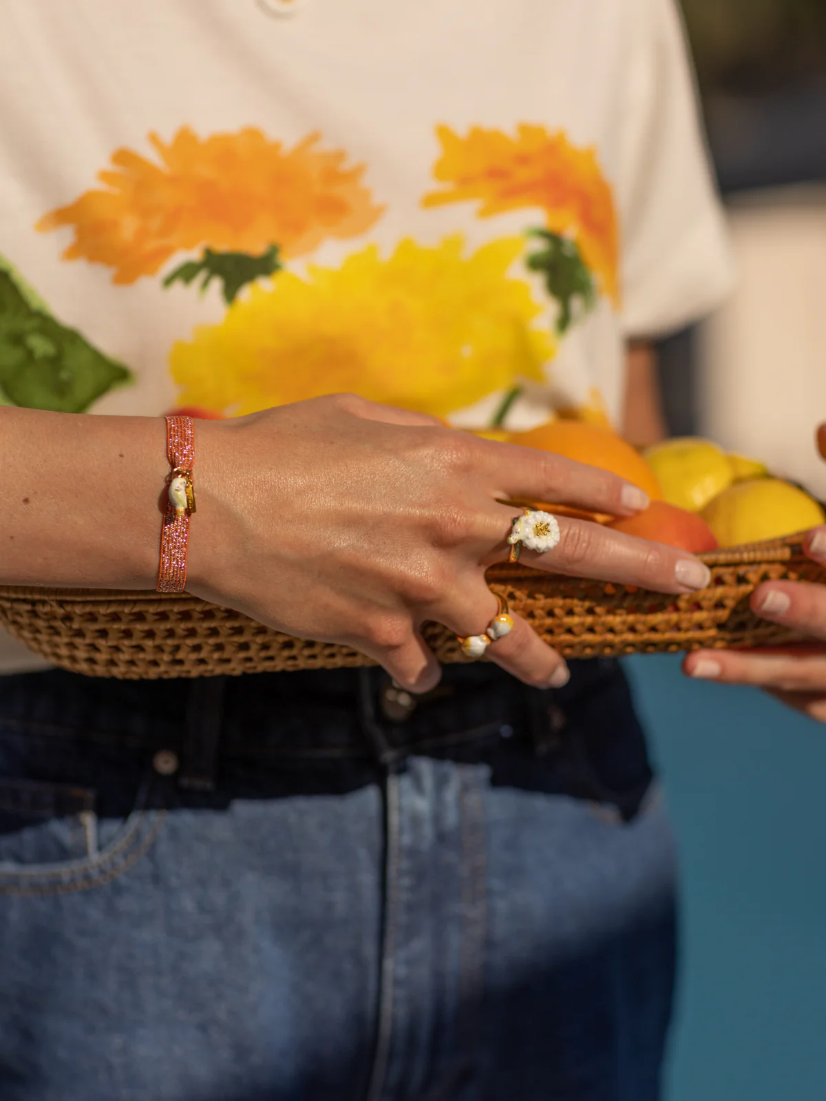 Bracelet twistband perruche blanche - Image 2