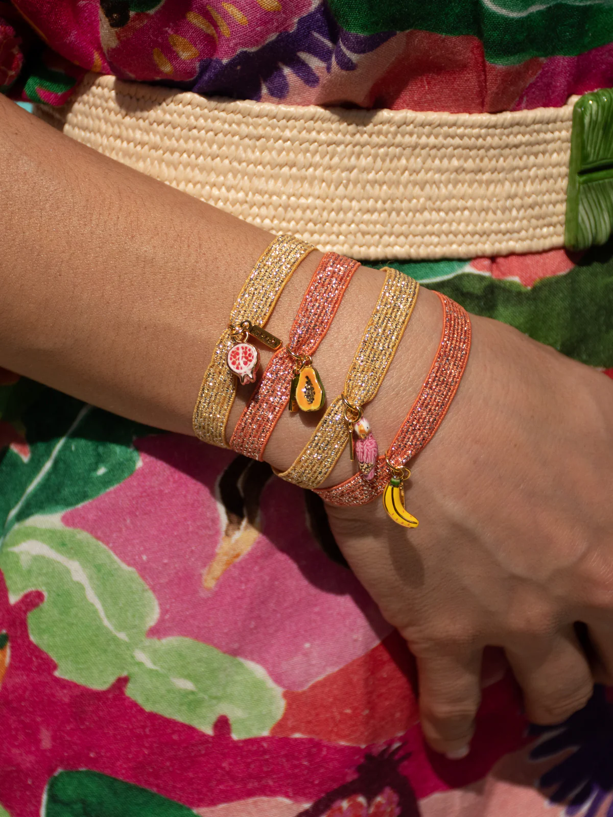 Bracelet twistband cacatoès rose - Image 2