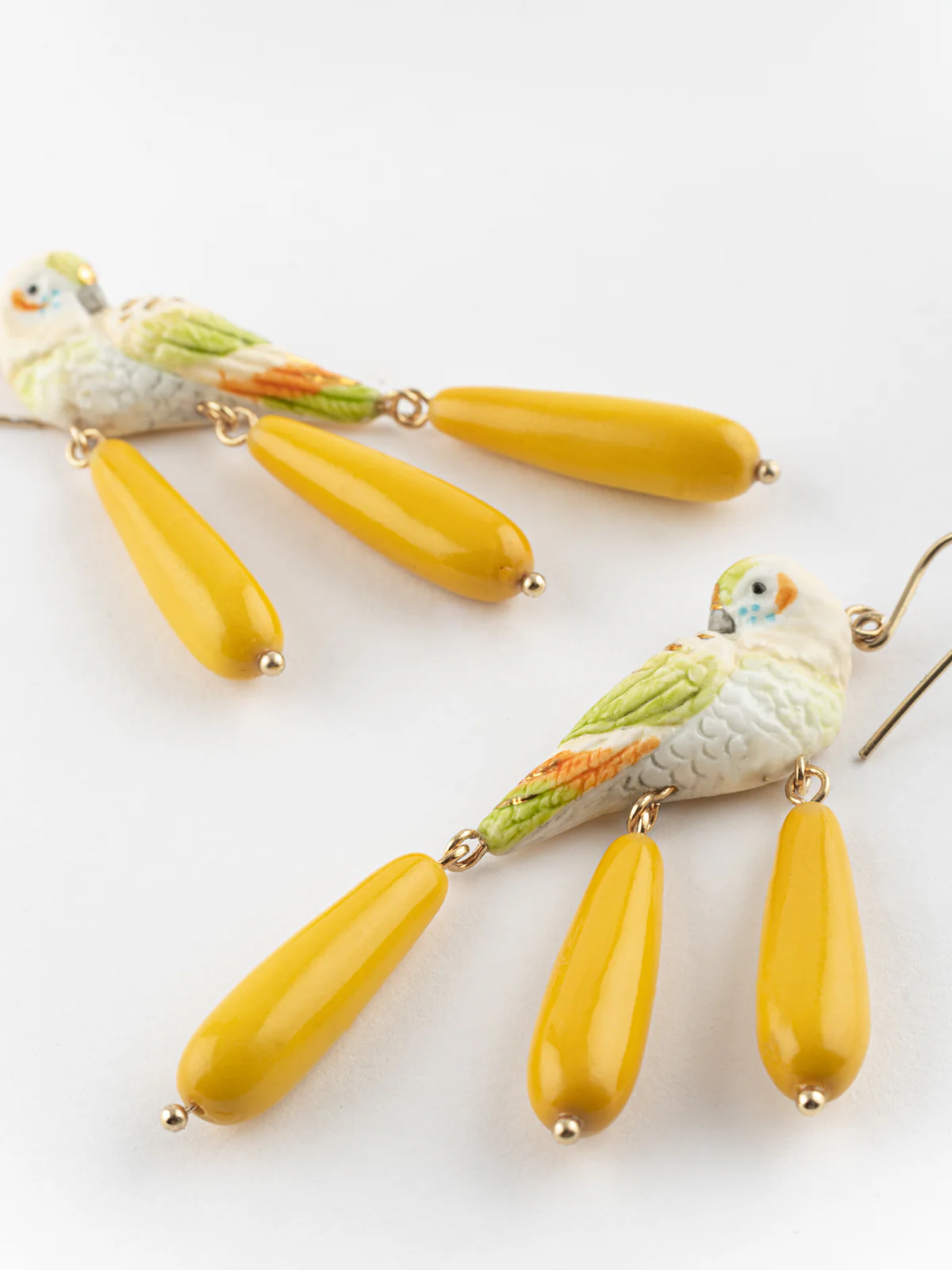 Boucles d'oreilles perruche et gouttes - Image 6