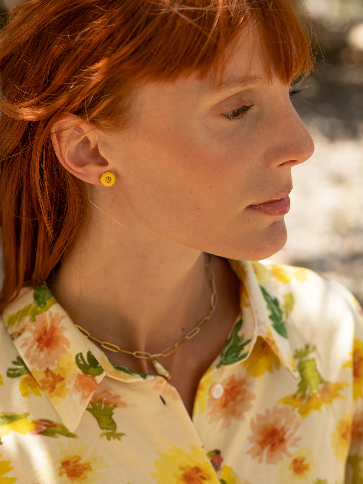Boucles d'oreilles puces - Pissenlit - Image 2