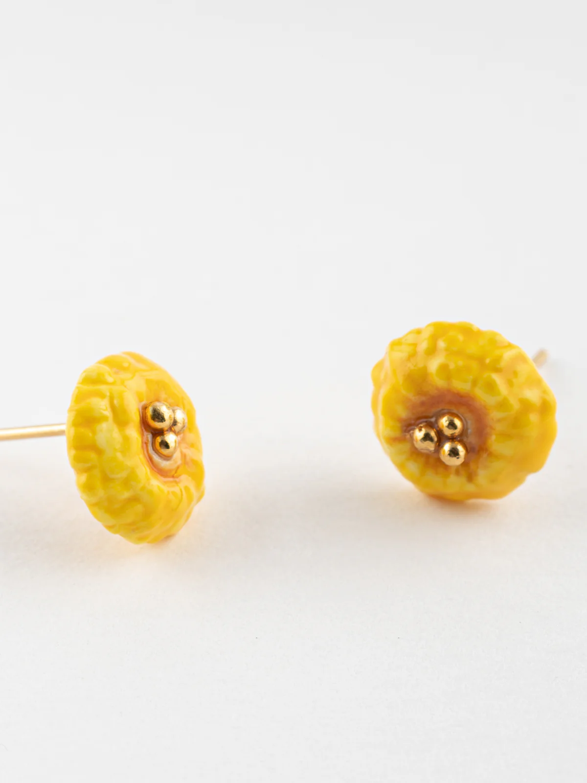 Boucles d'oreilles puces - Pissenlit - Image 5