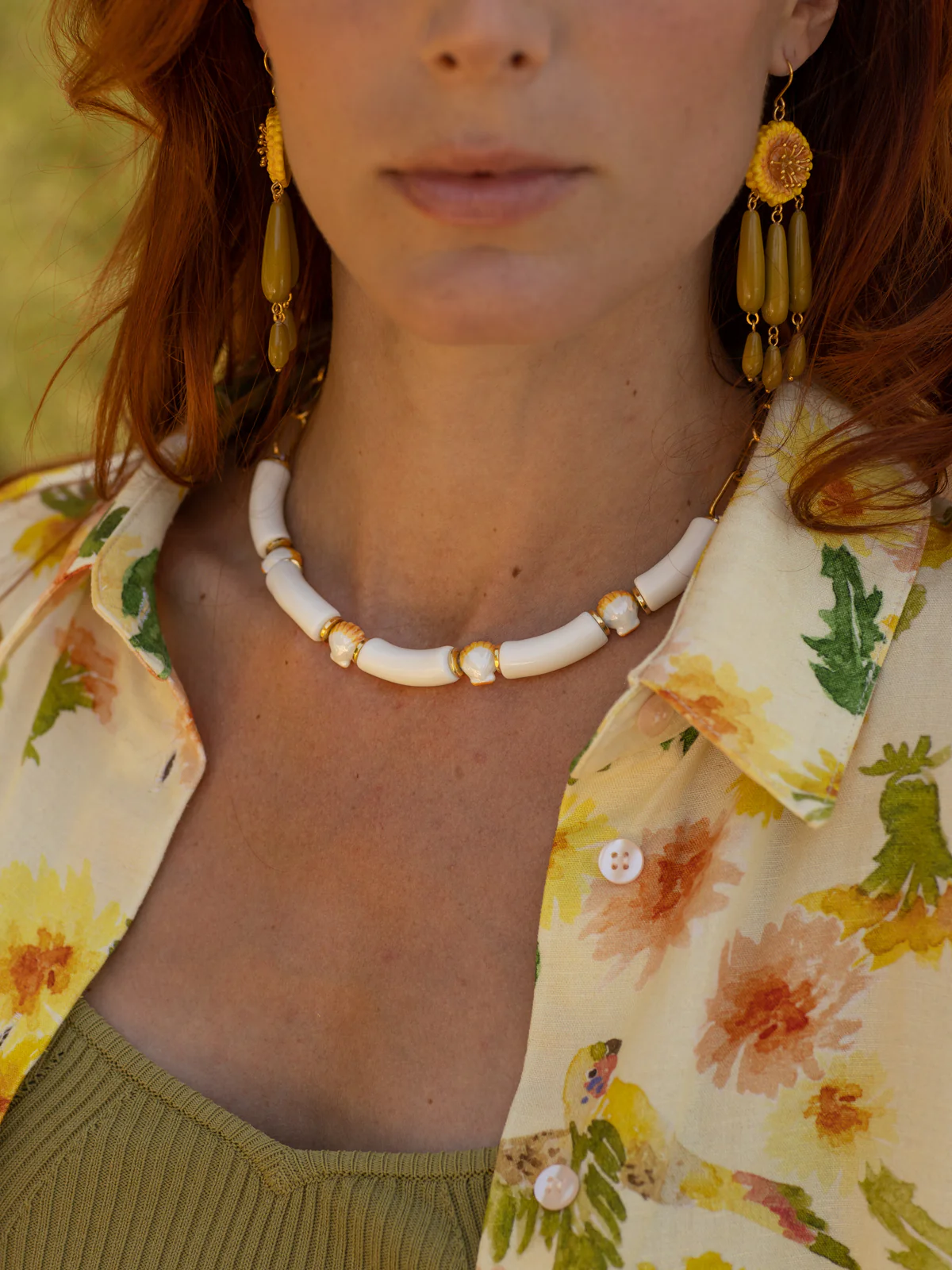 Boucles d'oreilles pissenlit & gouttes - Image 4