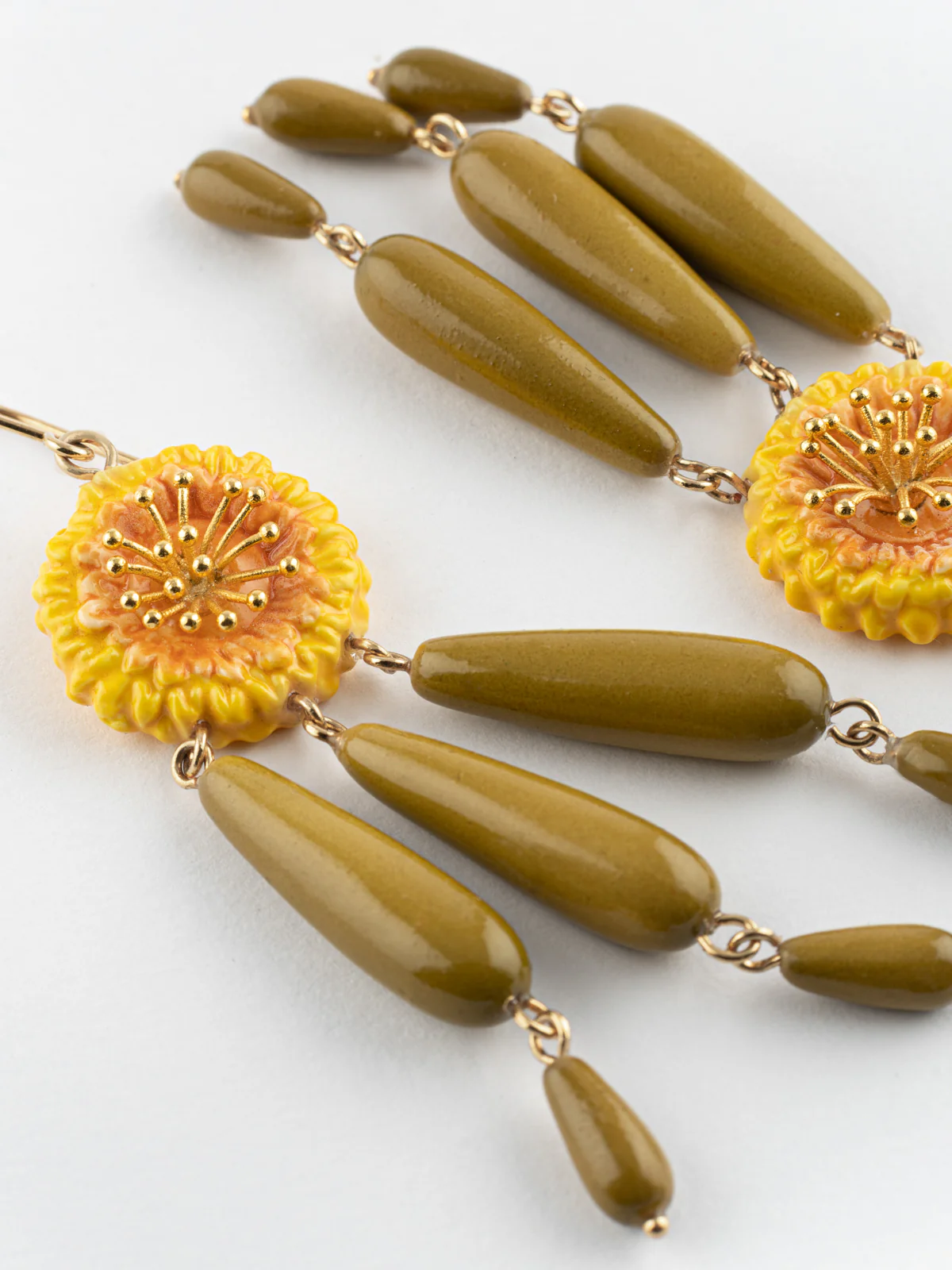 Boucles d'oreilles pissenlit & gouttes - Image 7