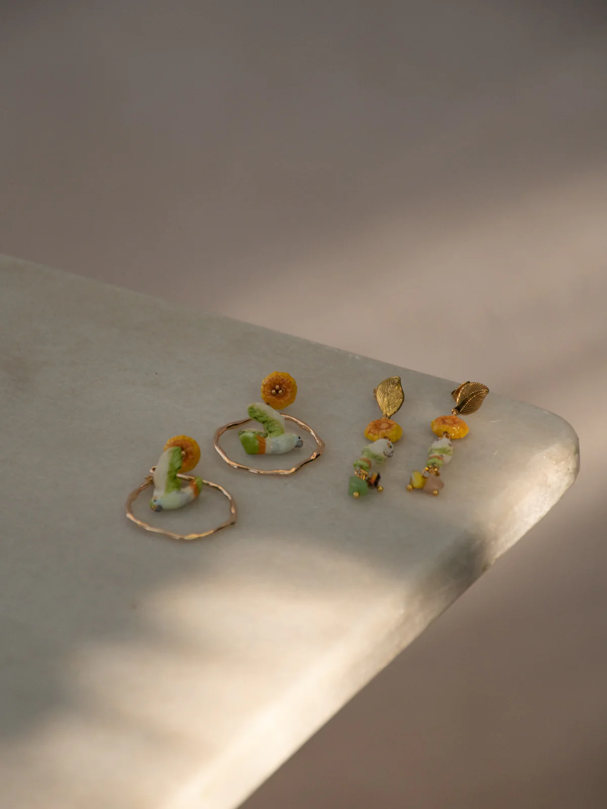 Boucles d'oreilles perruche et pampilles - Image 5