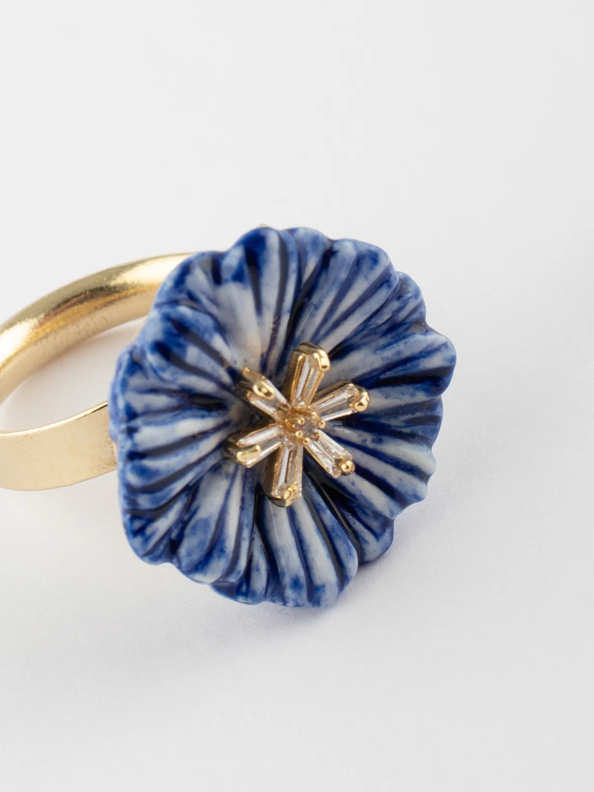 Bague chardon bleu - Image 5