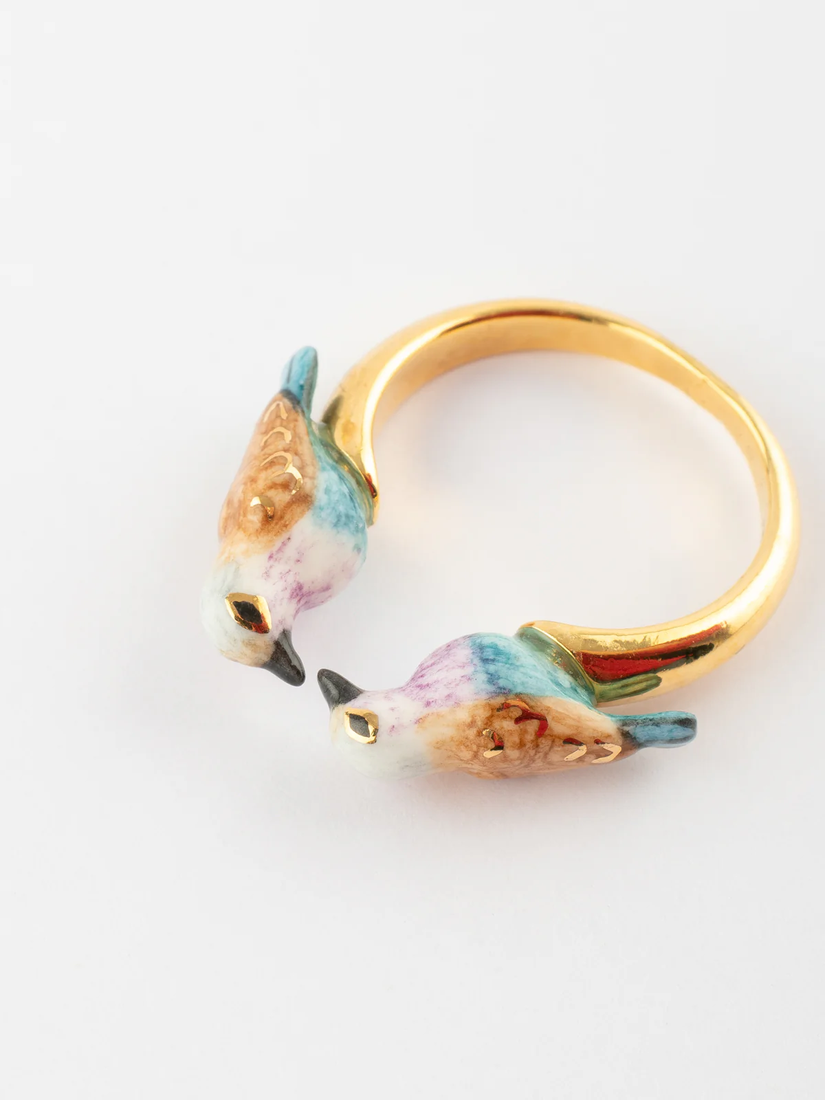 Bague FaceToFace oiseau Rollier - Image 3