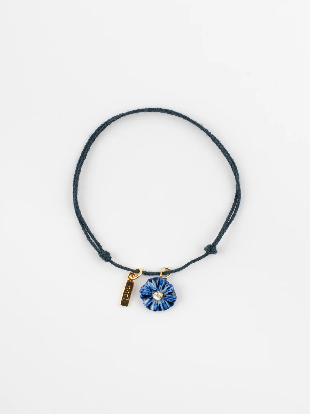Bracelet cordon chardon bleu