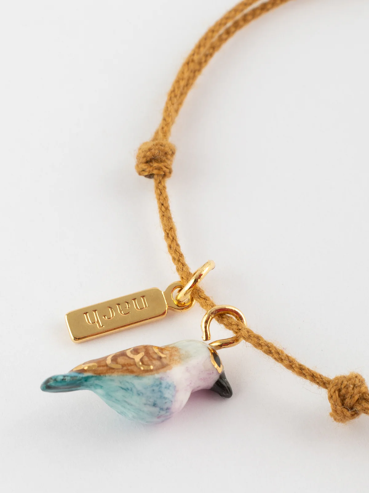 Bracelet cordon oiseau Rollier - Image 3