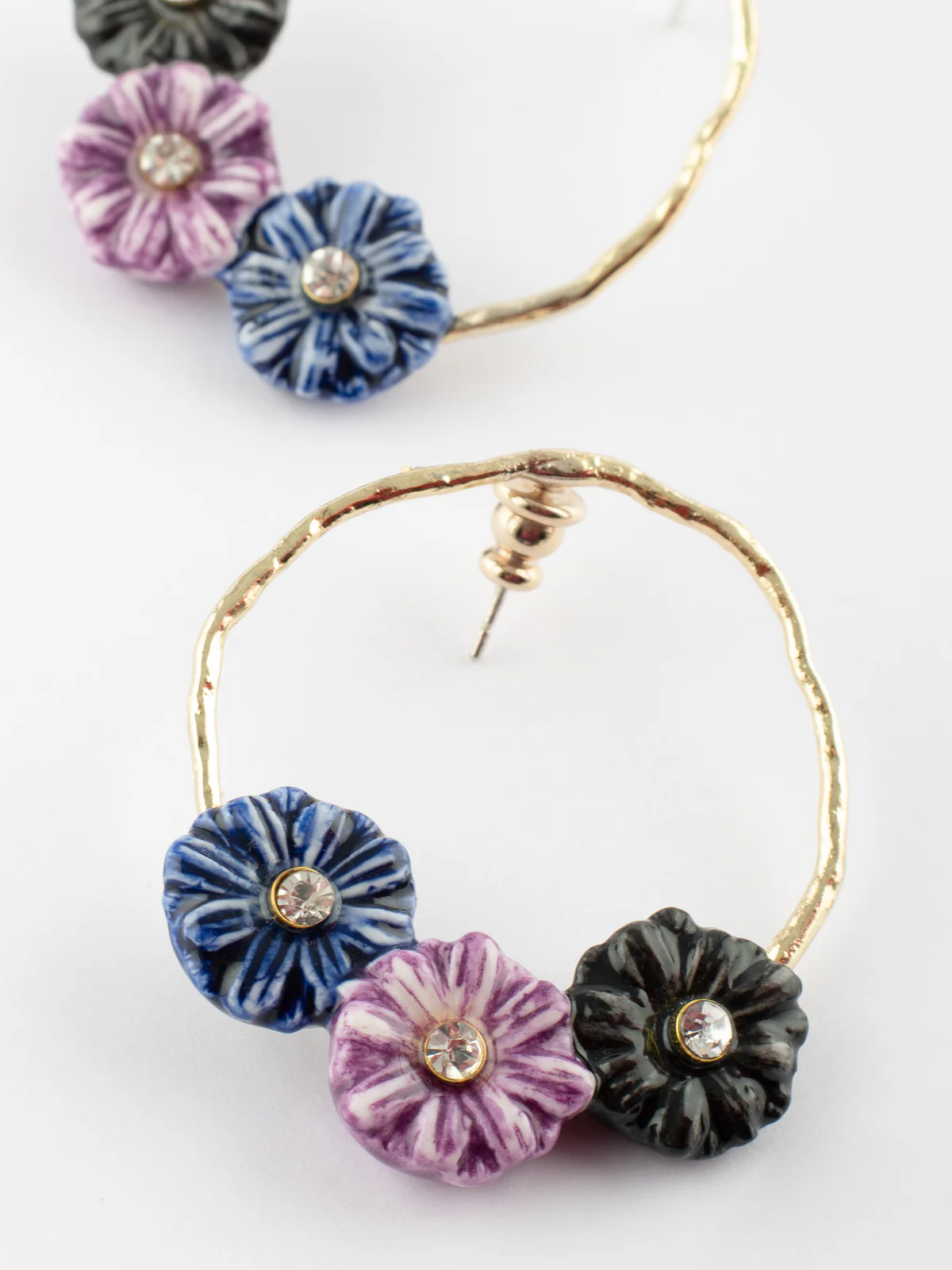 Boucles d'oreilles rondes chardons - Image 4