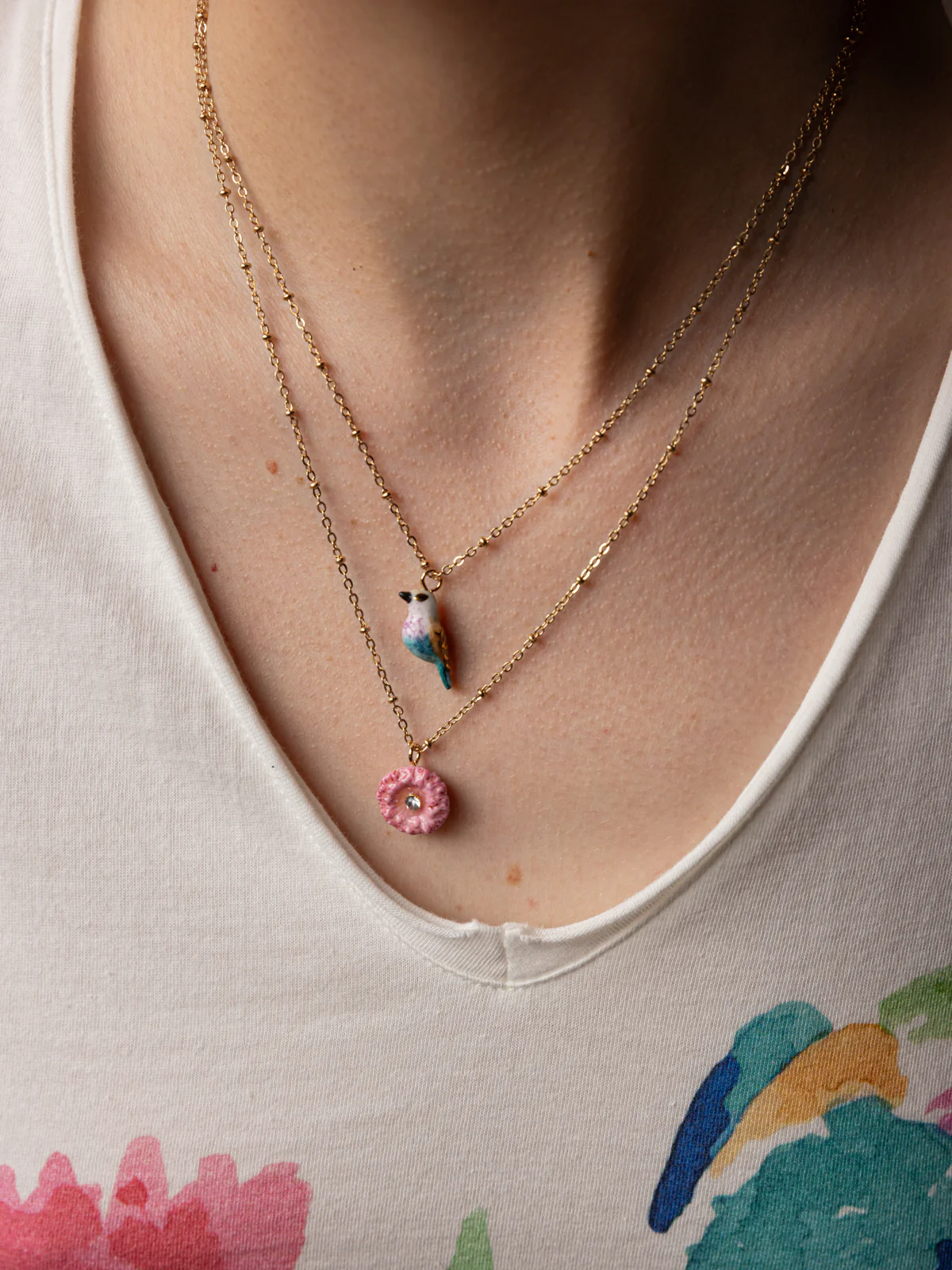 Collier oiseau rollier - Image 2