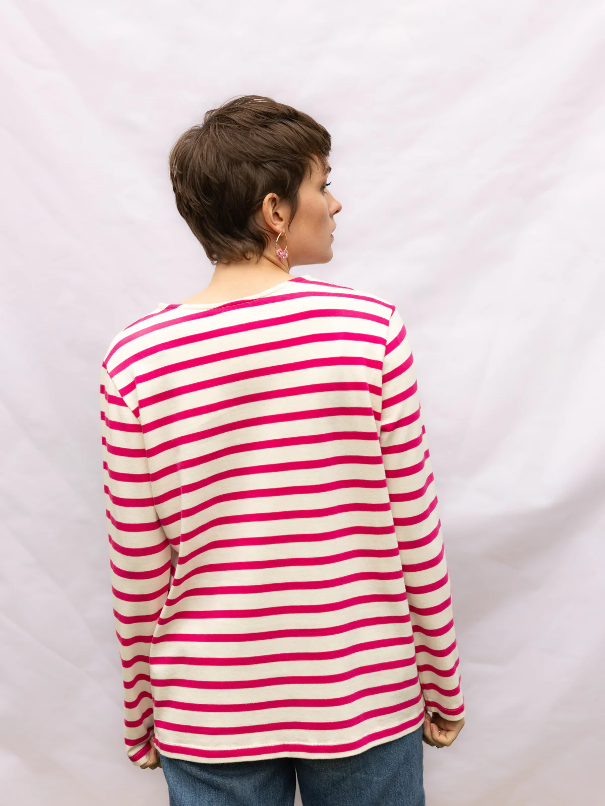 Marinière rose oiseaux - Image 5