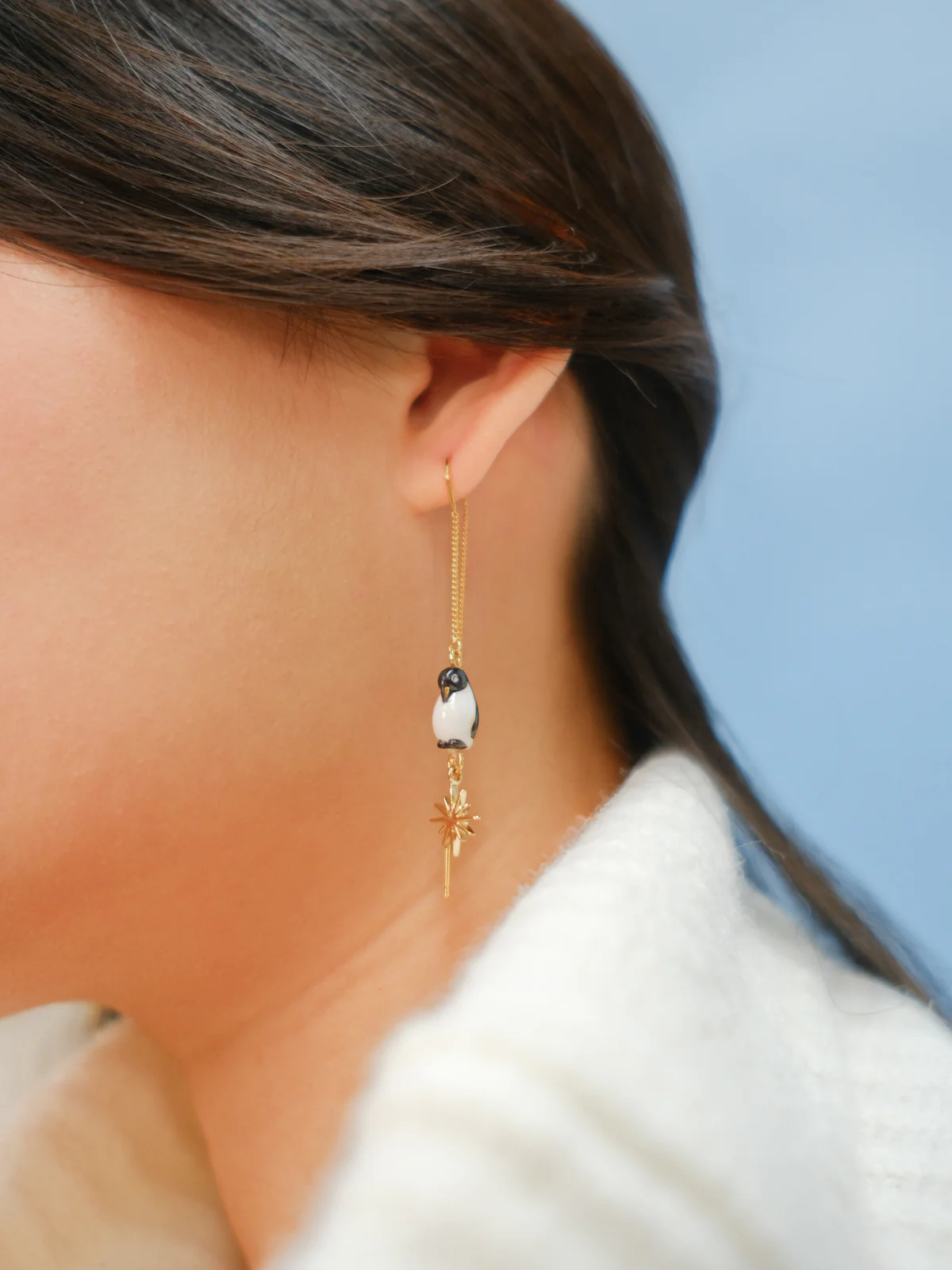Longues boucles d'oreilles pingouin - Arctique - Image 3