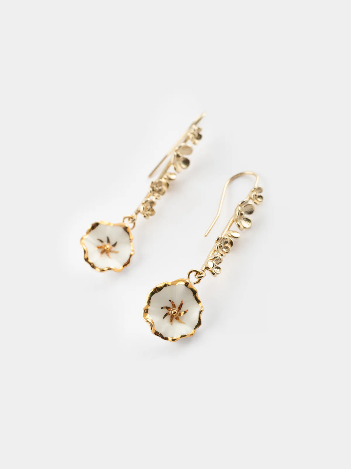 Boucles d'oreilles fleur des neiges - Arctique