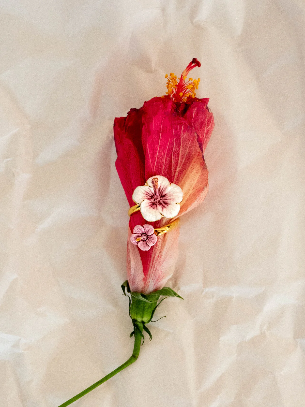 Bague FaceToFace hibiscus - Image 5