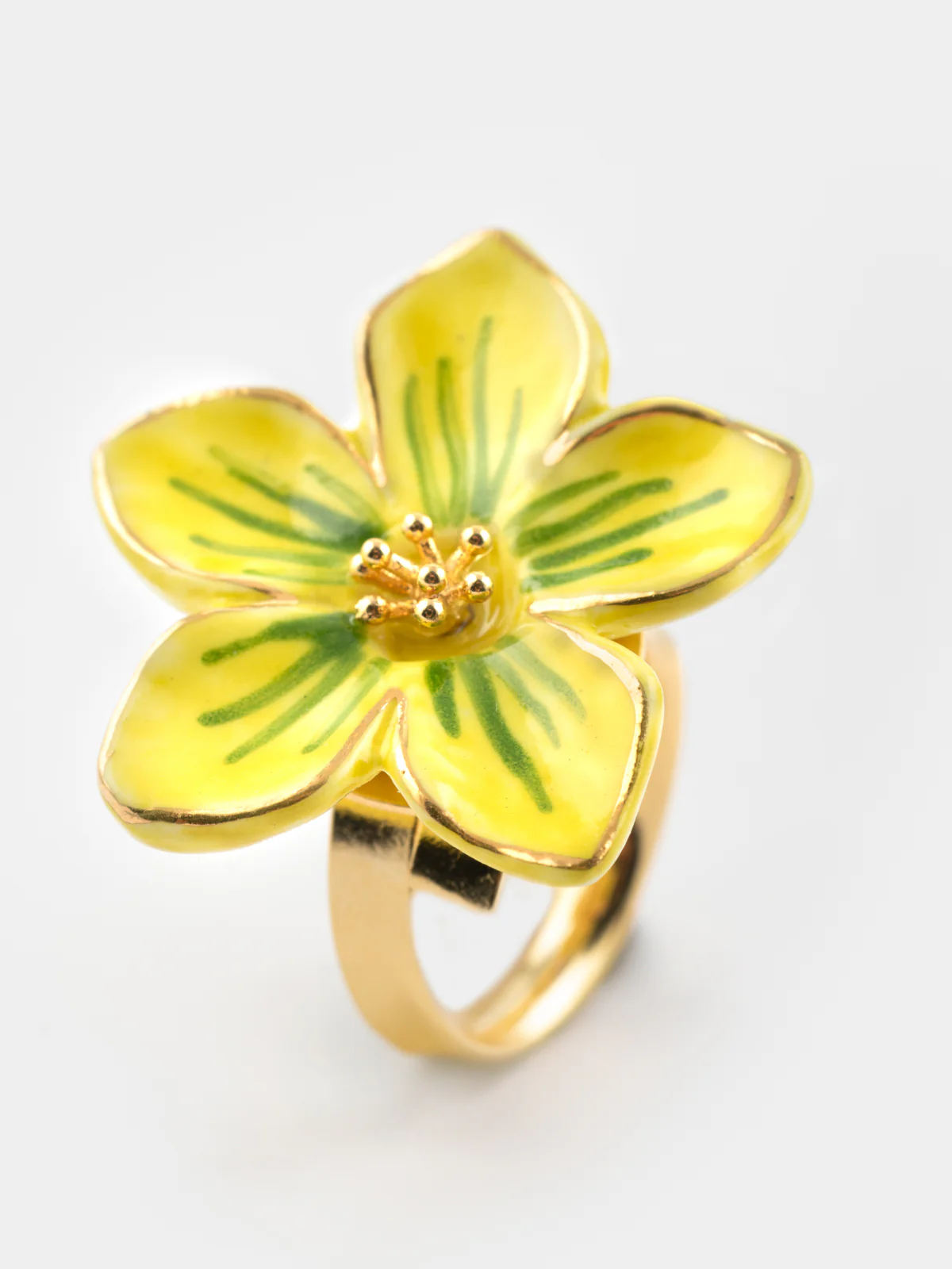 Bague fleur jaune - Image 5