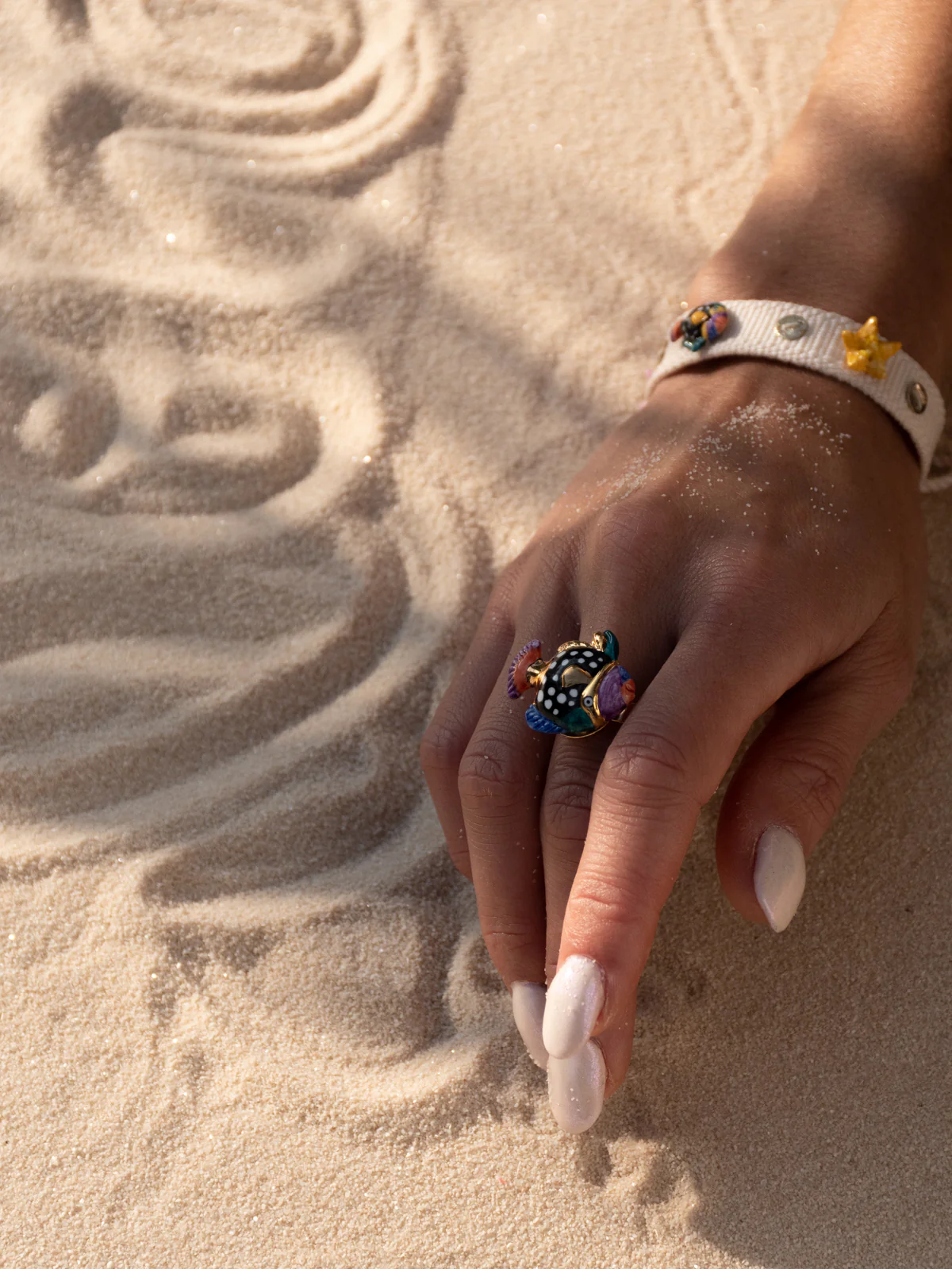 Bague poisson tacheté - Image 3